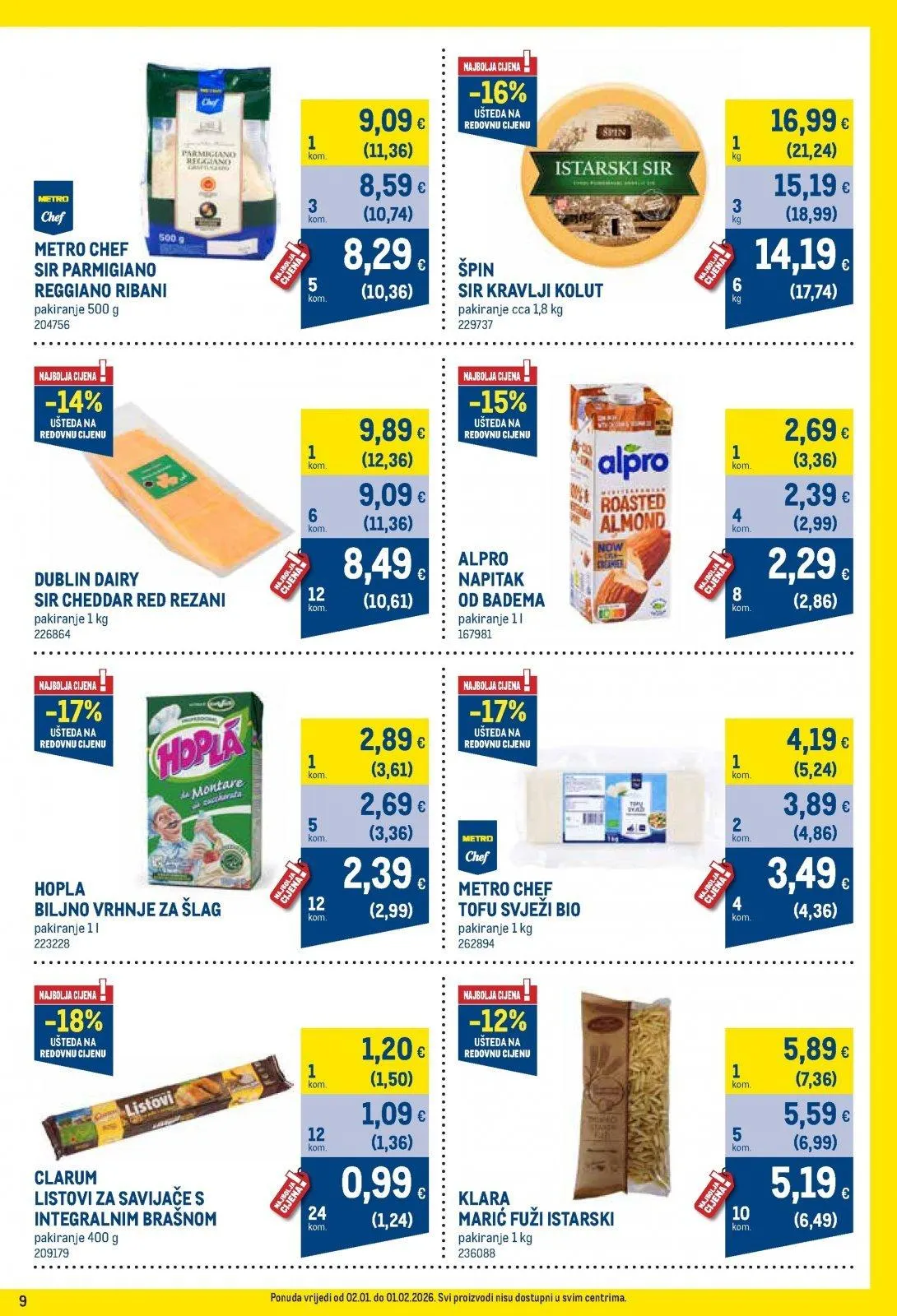 Katalog Metro katalog do 02.02.2026 od 15. siječnja do 2. veljače 2026. - Pregled Stranica 9
