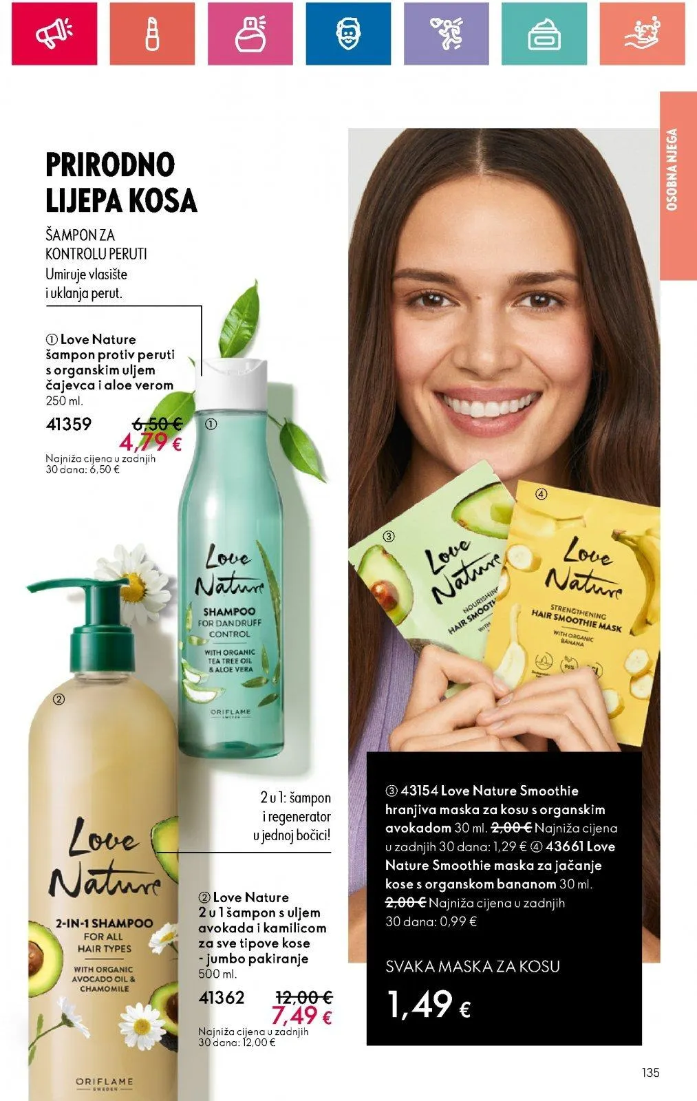 Katalog Oriflame katalog do 11.09.2024 od 29. kolovoza do 11. rujna 2024. - Pregled Stranica 135