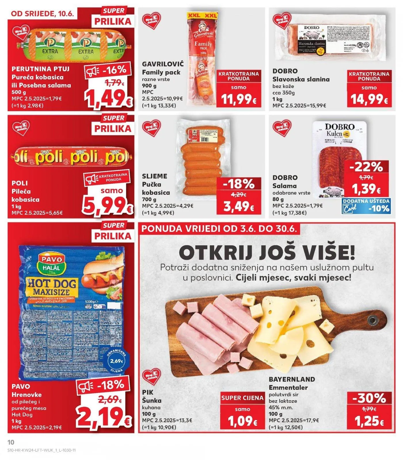 Katalog Kaufland katalog do 16.06.2026 od 10. lipnja do 16. lipnja 2026. - Pregled Stranica 10