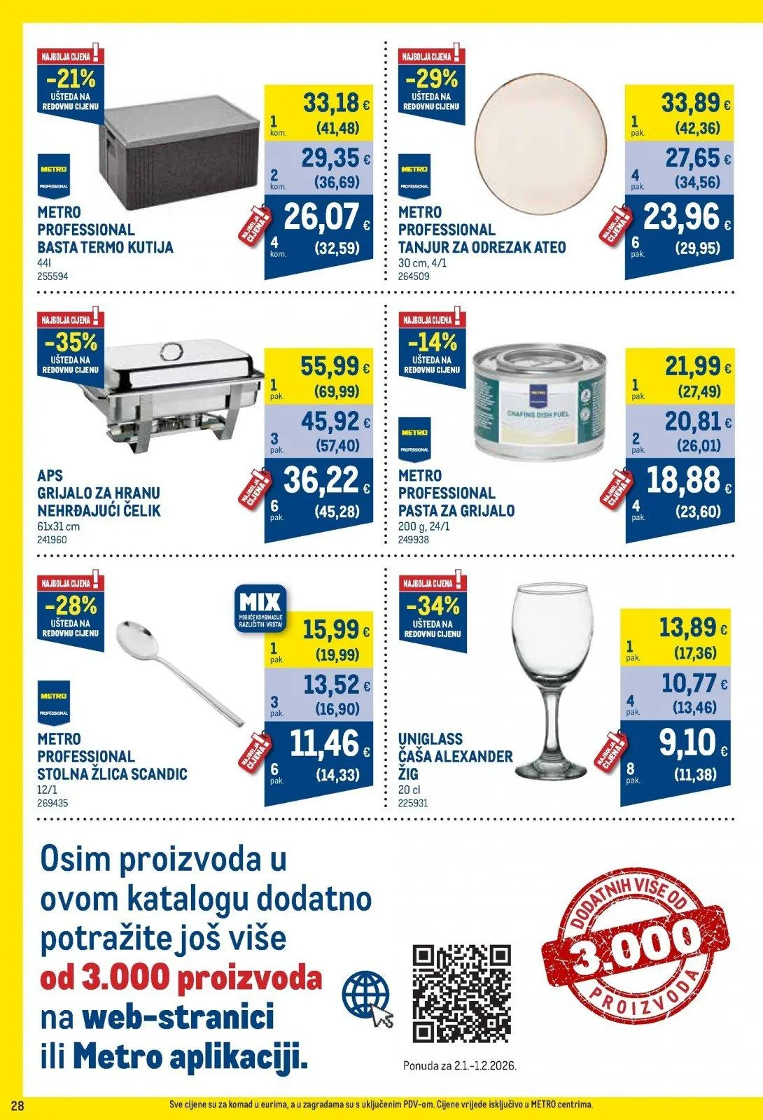 Katalog Metro katalog do 02.03.2026 od 7. veljače do 2. ožujka 2026. - Pregled Stranica 28