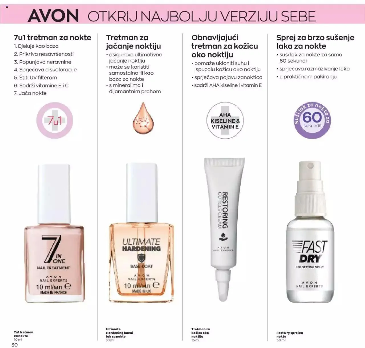Katalog Avon katalog - Make-up vodič od 12. siječnja do 6. veljače 2024. - Pregled Stranica 30