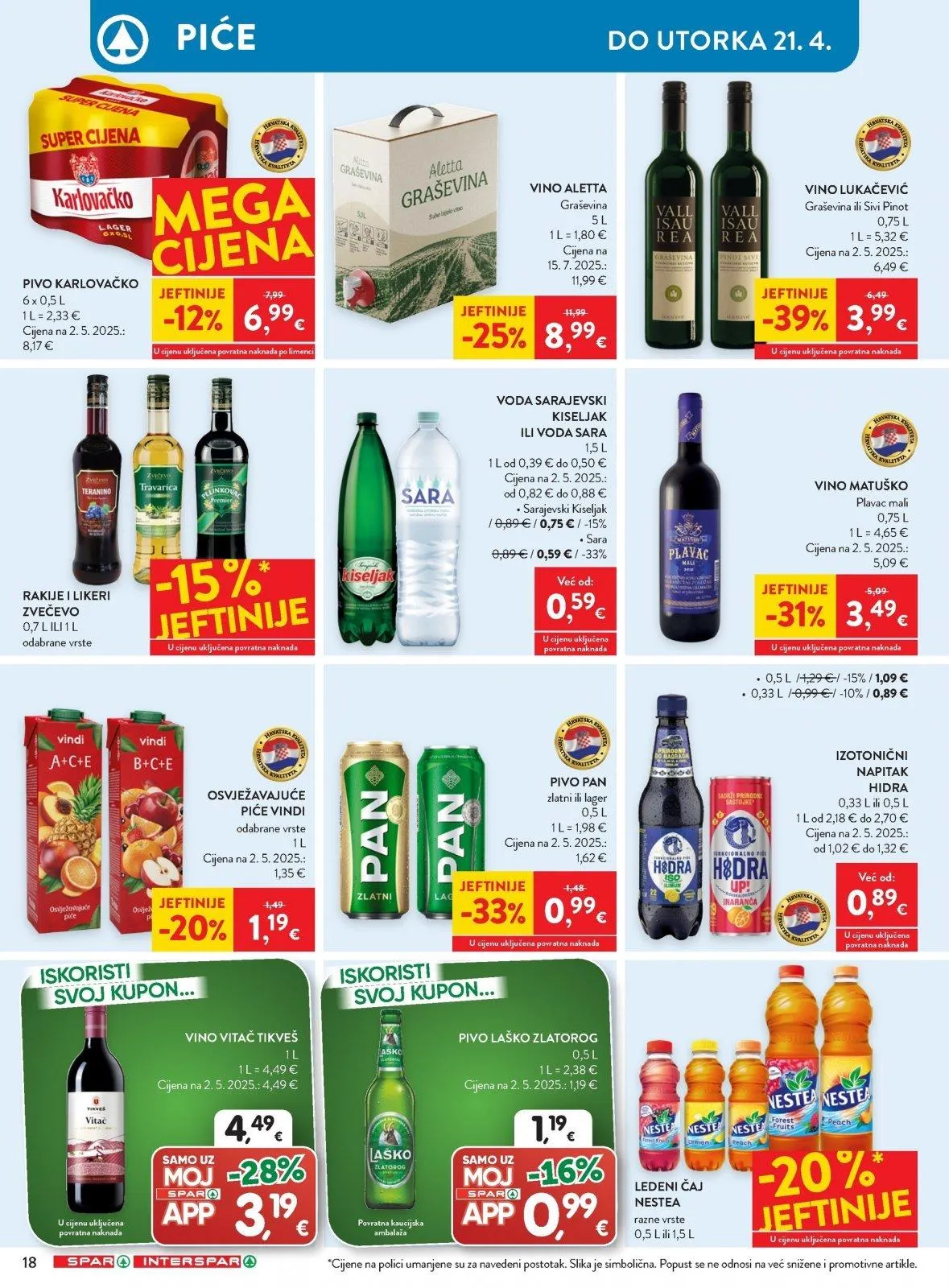 Katalog Interspar katalog do 21.04.2026 od 16. travnja do 21. travnja 2026. - Pregled Stranica 22