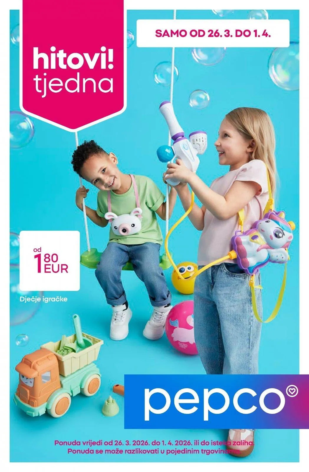 Katalog Pepco katalog do 01.04.2026 od 26. ožujka do 1. travnja 2026. - Pregled Stranica 1