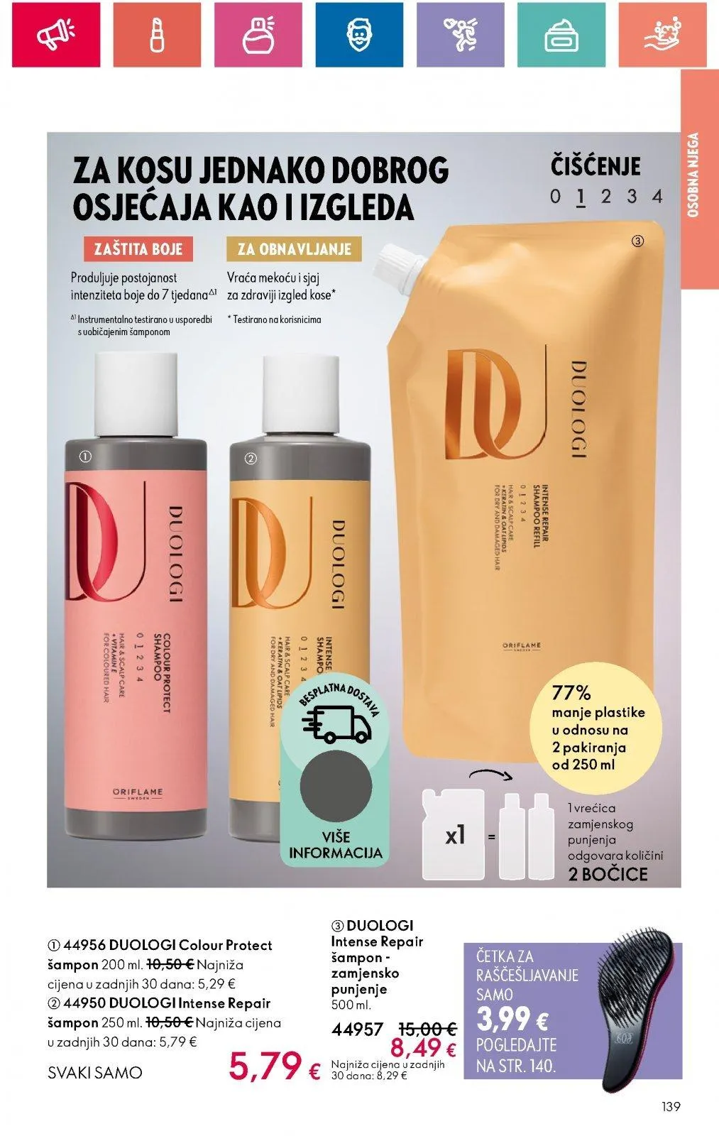Katalog Oriflame katalog do 11.09.2024 od 29. kolovoza do 11. rujna 2024. - Pregled Stranica 139