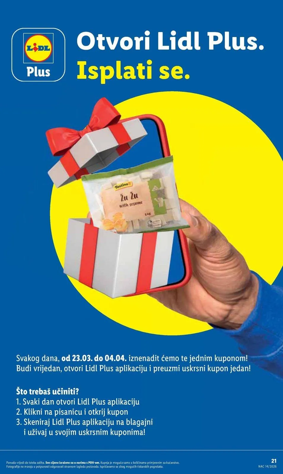 Katalog Lidl katalog do 04.04.2026 od 26. ožujka do 4. travnja 2026. - Pregled Stranica 21