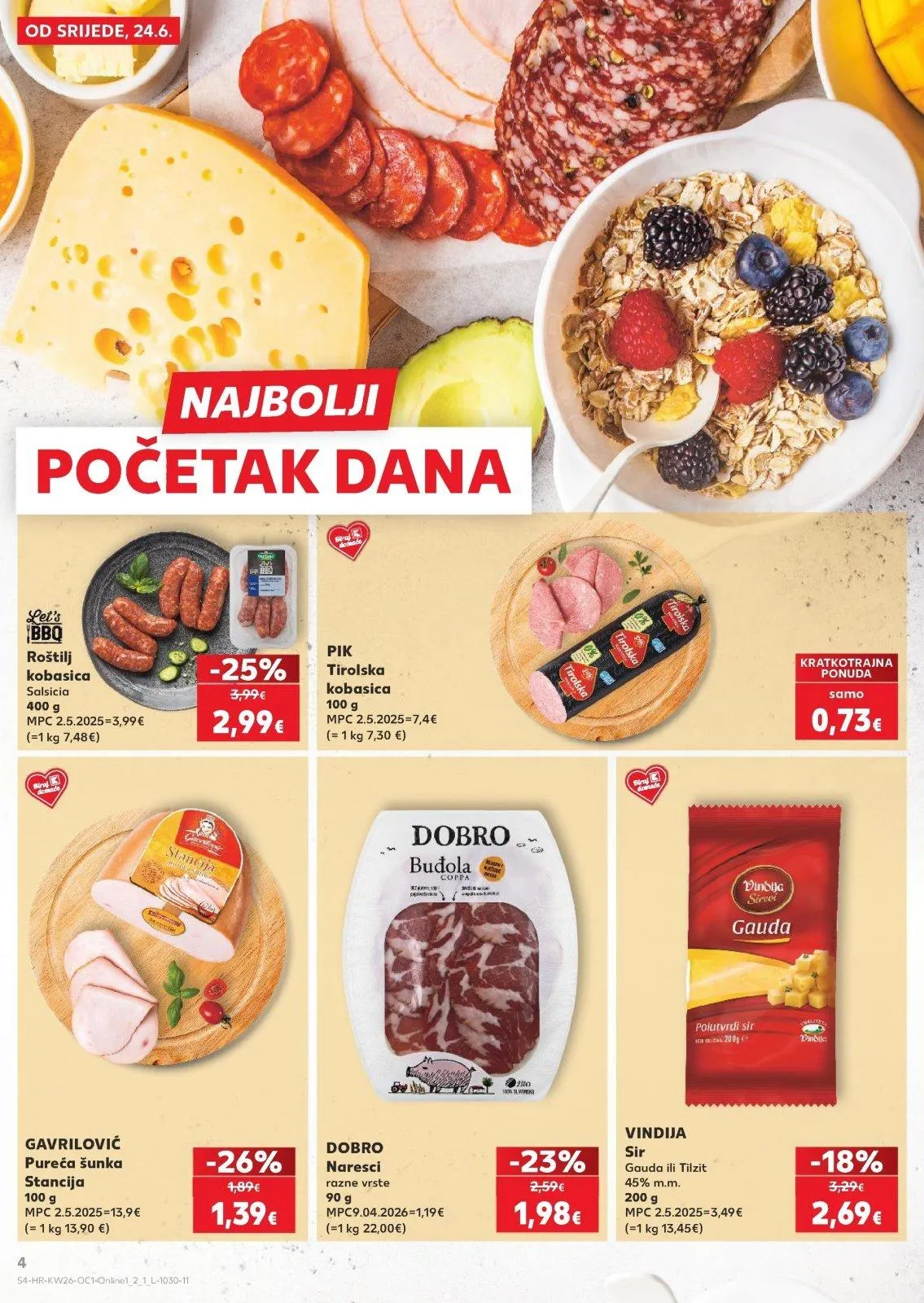 Katalog Kaufland katalog do 30.06.2026 od 25. lipnja do 30. lipnja 2026. - Pregled Stranica 4