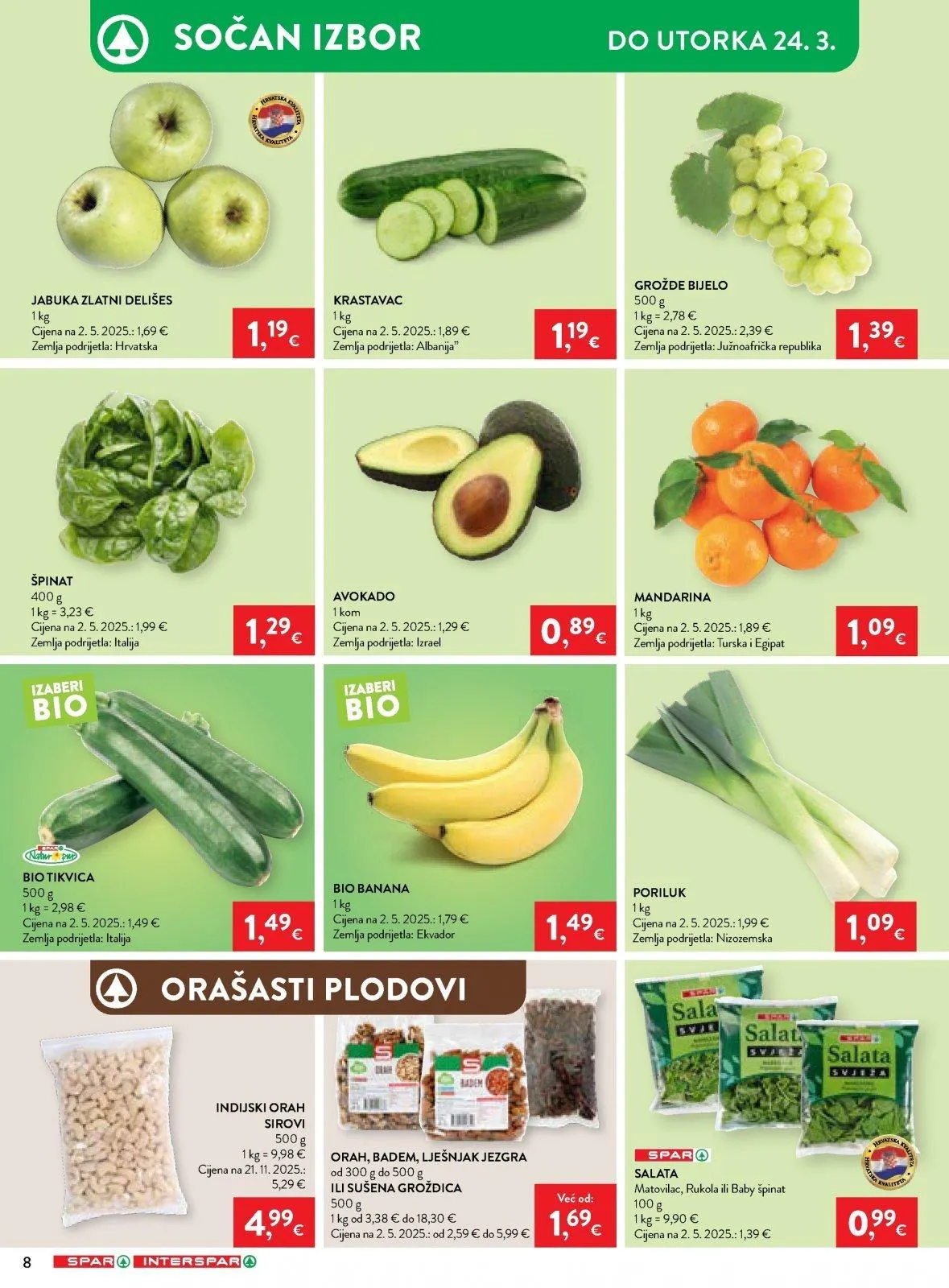 Katalog Interspar katalog do 24.03.2026 od 19. ožujka do 24. ožujka 2026. - Pregled Stranica 8