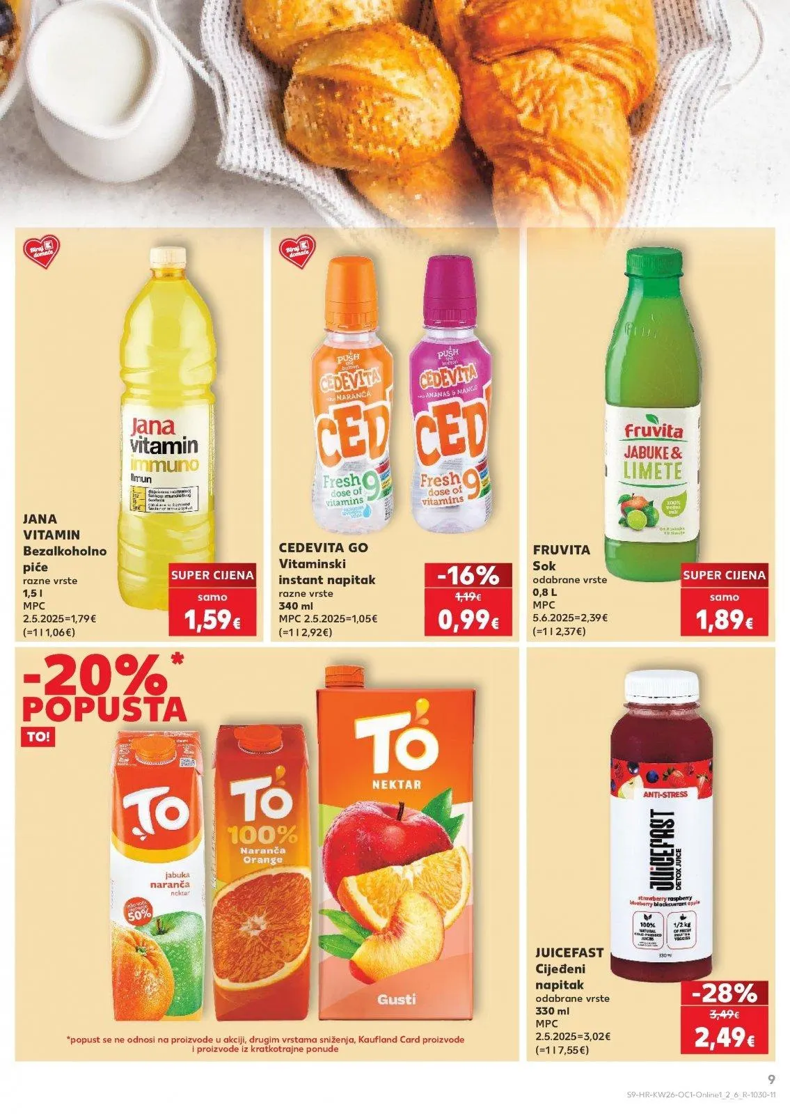 Katalog Kaufland katalog do 30.06.2026 od 25. lipnja do 30. lipnja 2026. - Pregled Stranica 9