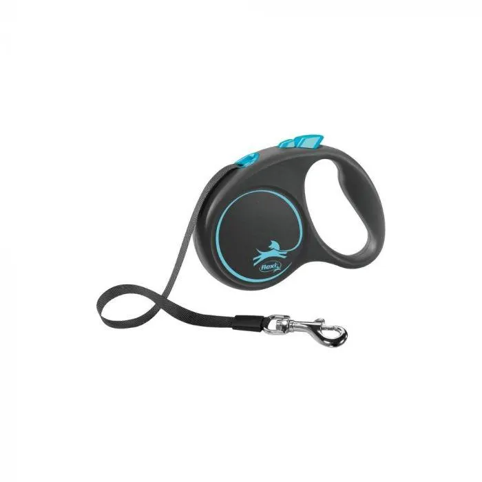 Flexi Black Design L traka 5 m plava