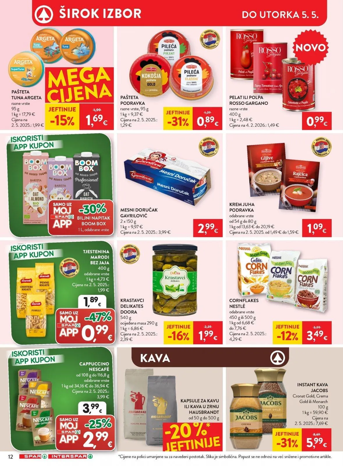 Katalog Interspar katalog do 05.05.2026 od 29. travnja do 5. svibnja 2026. - Pregled Stranica 12