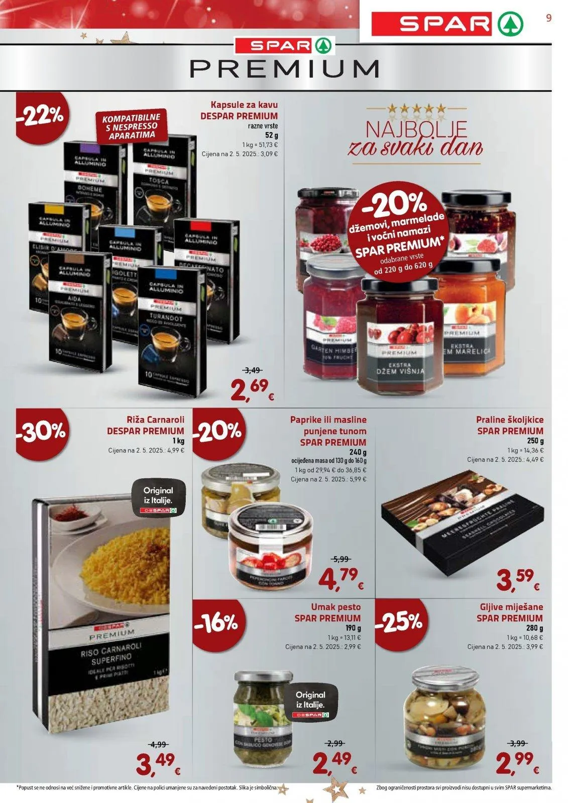 Katalog Spar katalog do 23.12.2025 od 17. prosinca do 23. prosinca 2025. - Pregled Stranica 9