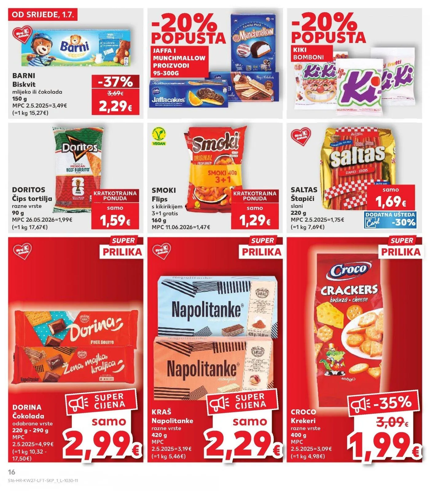 Katalog Kaufland katalog do 07.07.2026 od 1. srpnja do 7. srpnja 2026. - Pregled Stranica 16