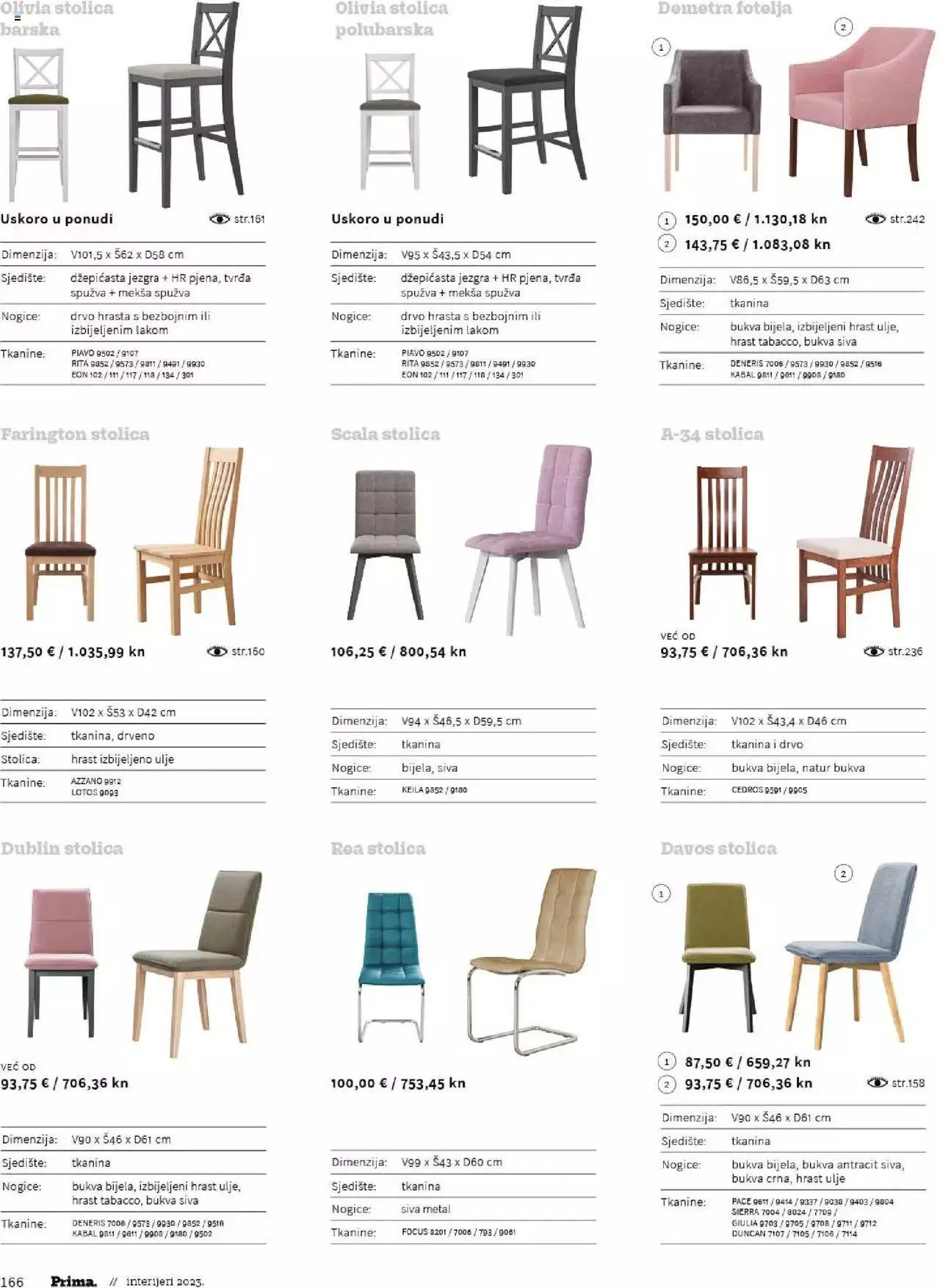 Katalog Katalog interijeri 2023 Prima od 20. veljače do 31. prosinca 2023. - Pregled Stranica 168