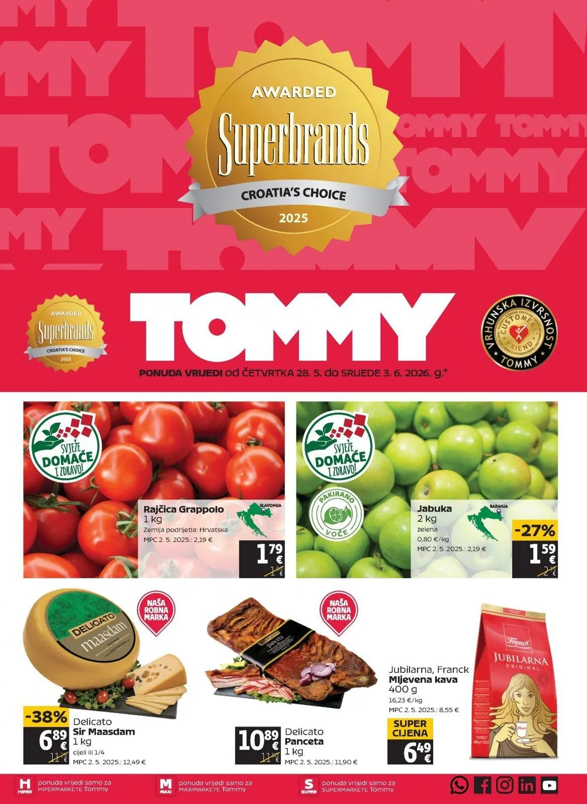 Katalog Tommy katalog do 03.06.2026 od 28. svibnja do 3. lipnja 2026. - Pregled Stranica 1