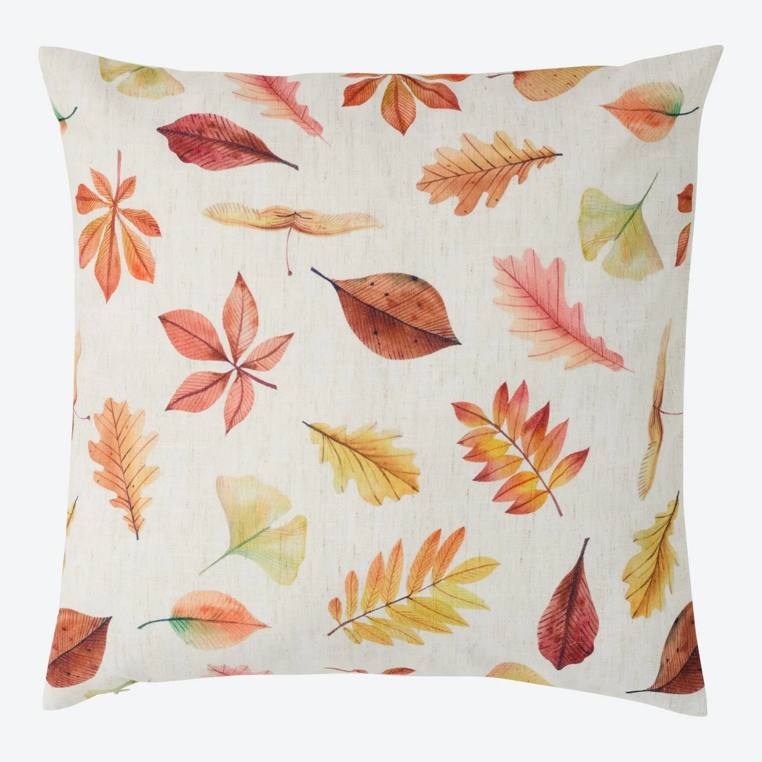 Kissenhülle mit Herbstblätter-Design, ca. 40x40cm