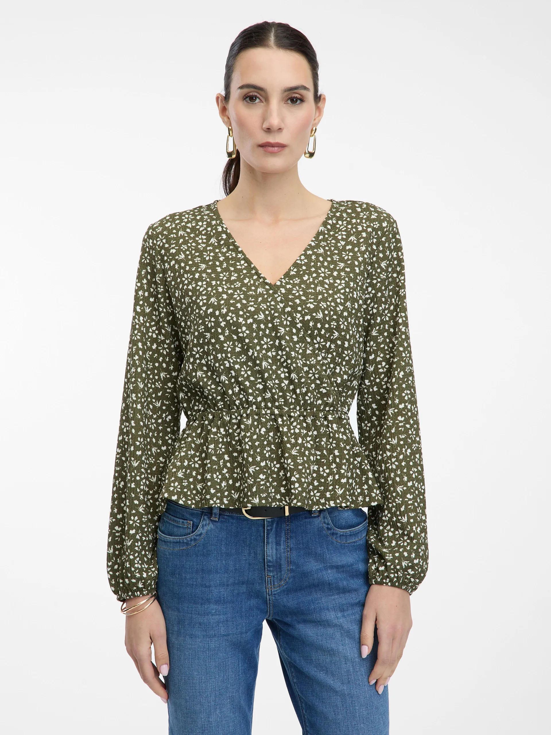 Zelena ženska bluza ORSAY