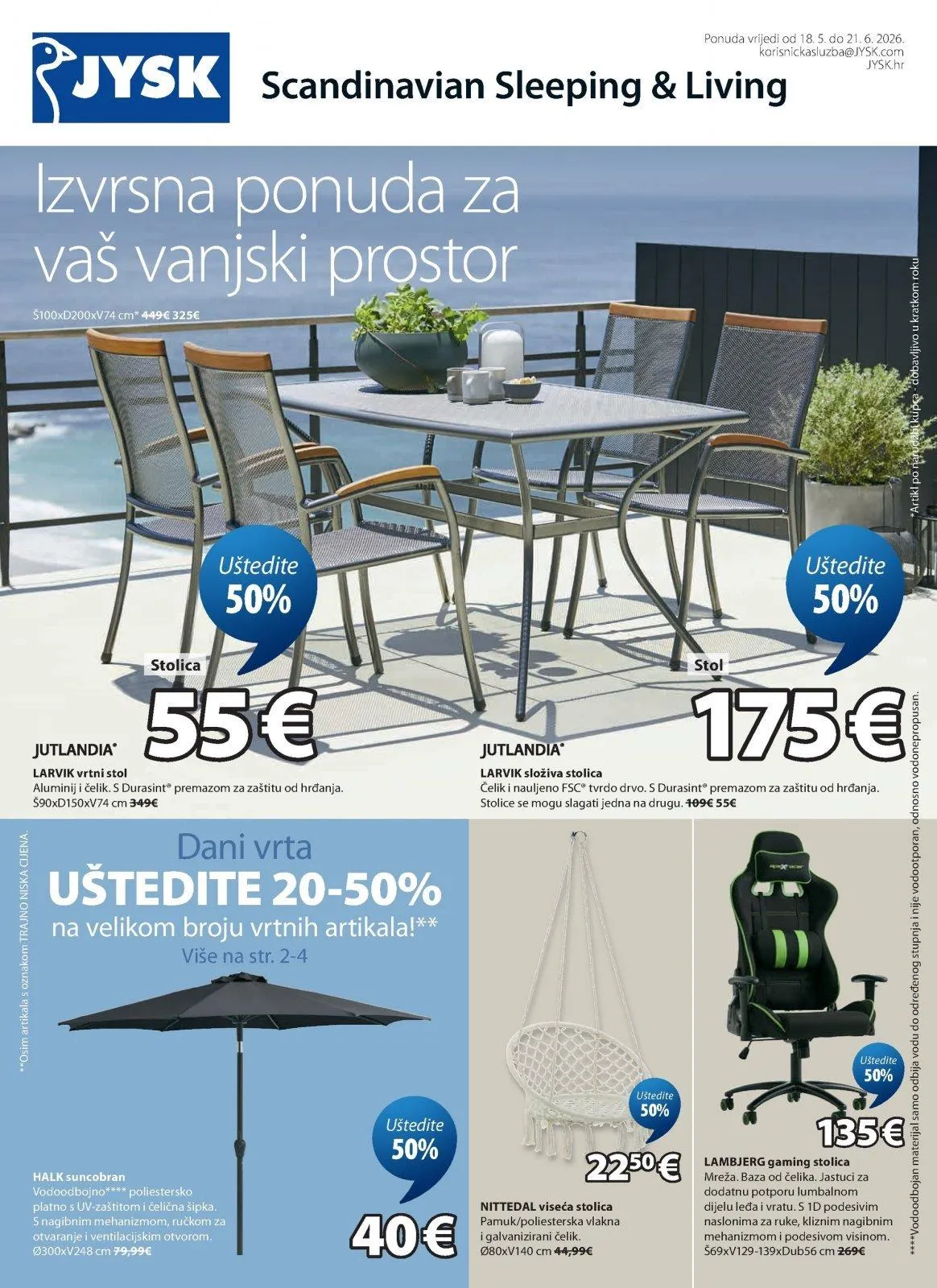 Katalog JYSK katalog do 21.06.2026 od 18. svibnja do 21. lipnja 2026. - Pregled Stranica 2