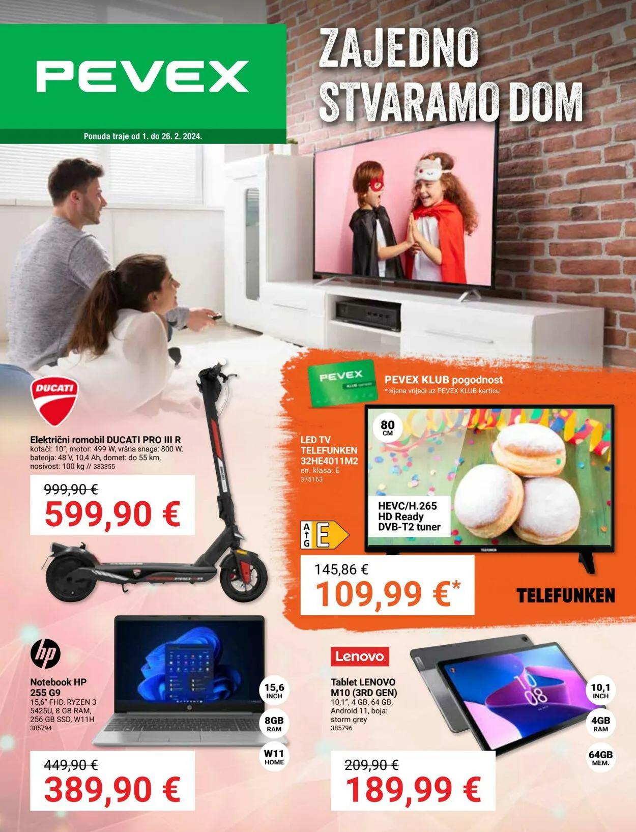 Katalog Pevex od 1. veljače do 26. veljače 2024. - Pregled Stranica 