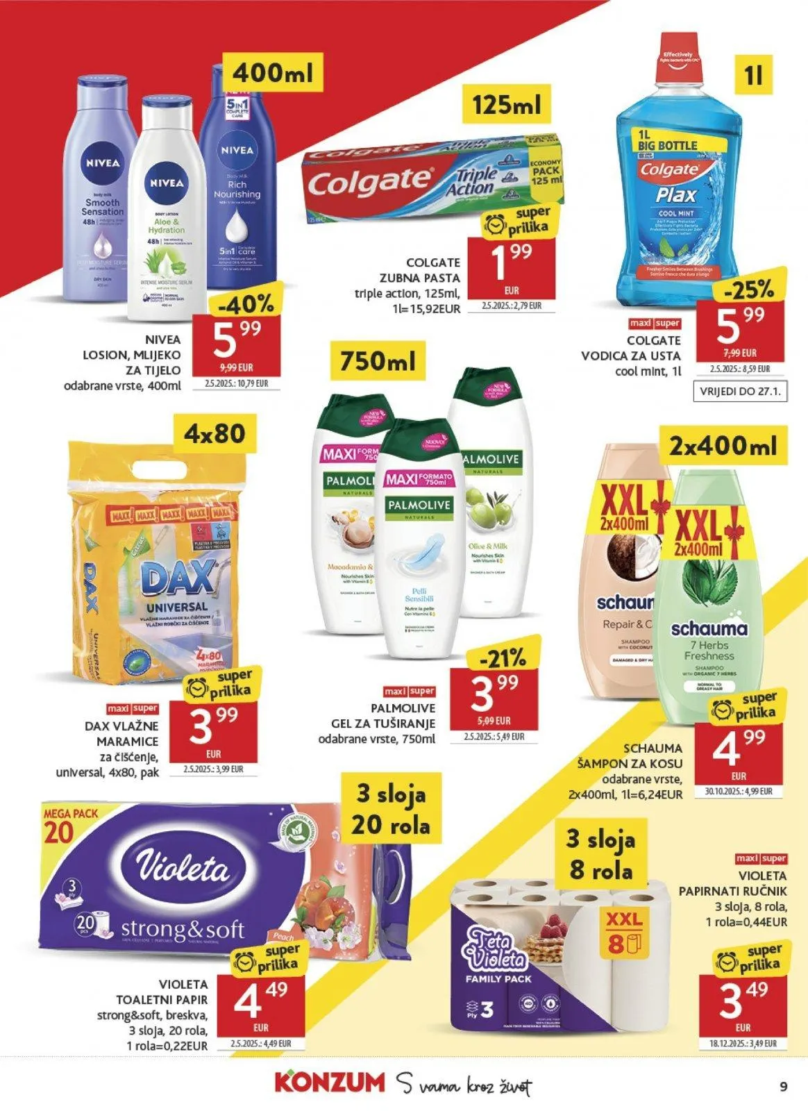 Katalog Konzum katalog do 20.01.2026 od 15. siječnja do 20. siječnja 2026. - Pregled Stranica 9
