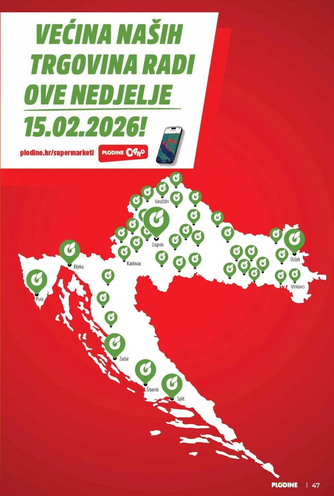 Katalog Plodine katalog do 17.02.2026 od 12. veljače do 17. veljače 2026. - Pregled Stranica 47