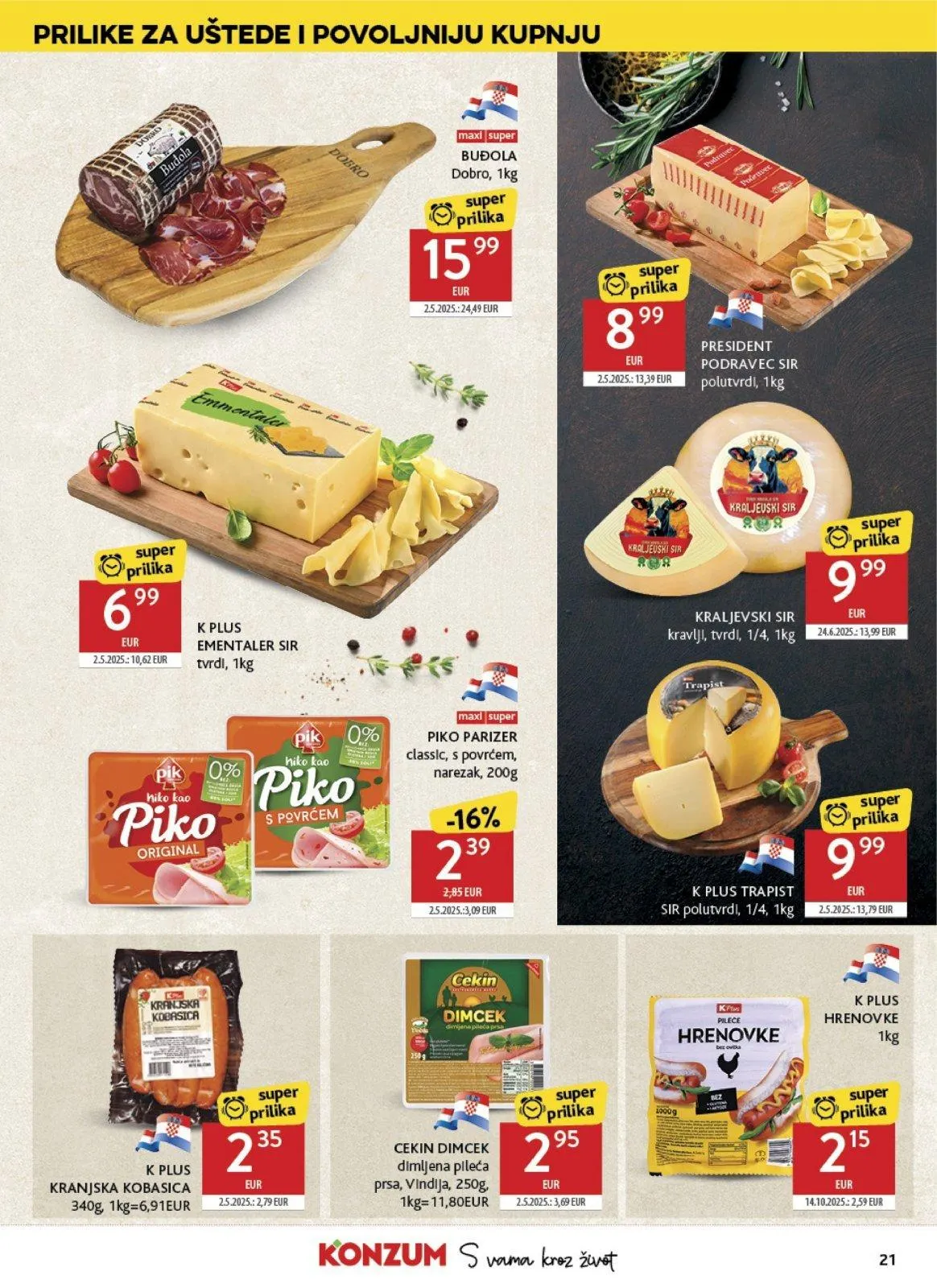 Katalog Konzum katalog do 12.05.2026 od 7. svibnja do 12. svibnja 2026. - Pregled Stranica 21