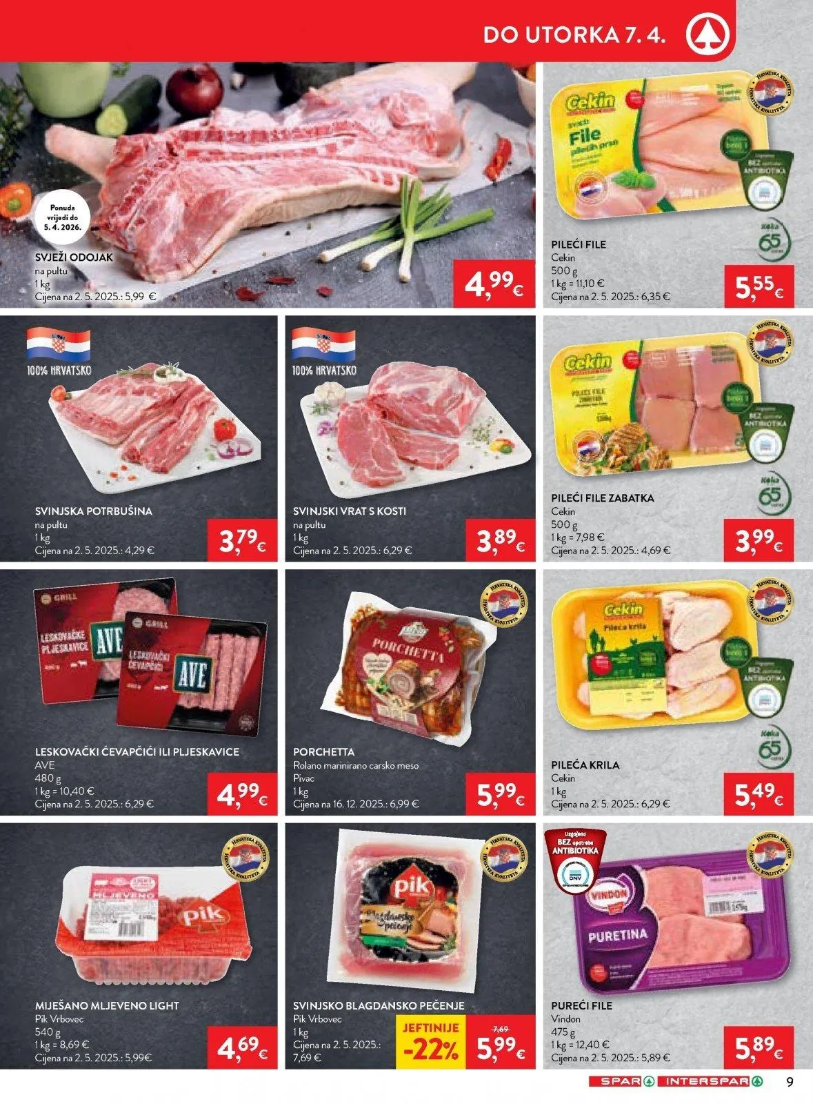 Katalog Spar katalog do 07.04.2026 od 2. travnja do 7. travnja 2026. - Pregled Stranica 9