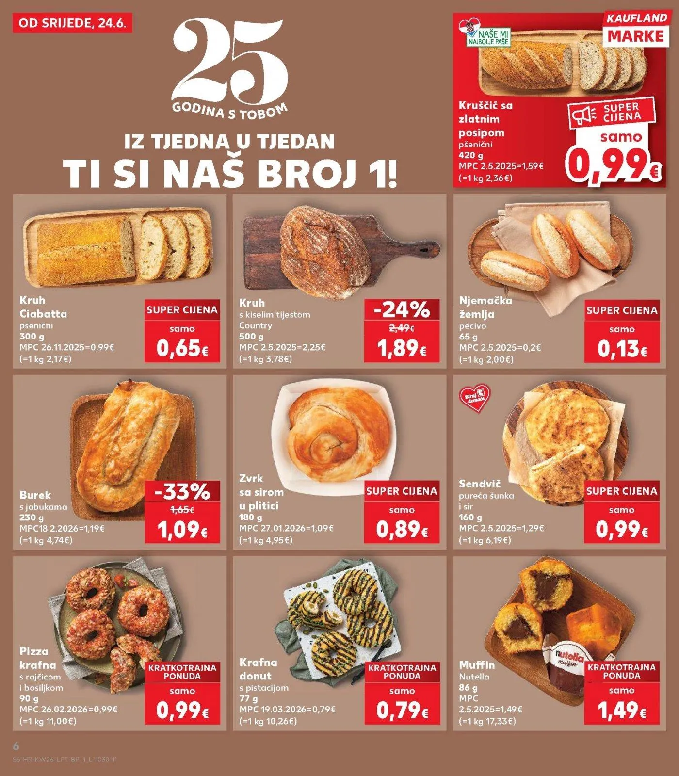 Katalog Kaufland katalog do 30.06.2026 od 25. lipnja do 30. lipnja 2026. - Pregled Stranica 6