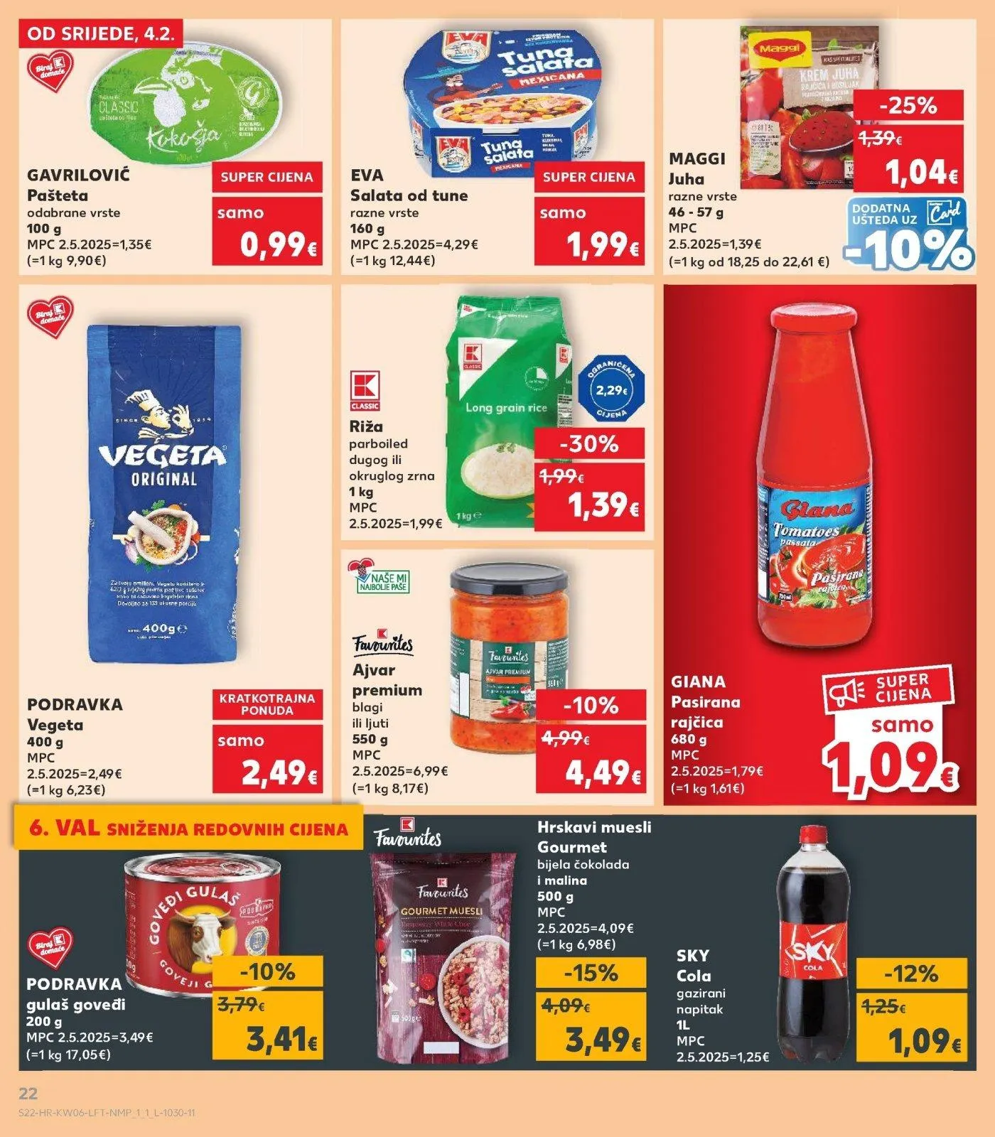 Katalog Kaufland katalog do 10.02.2026 od 4. veljače do 10. veljače 2026. - Pregled Stranica 22