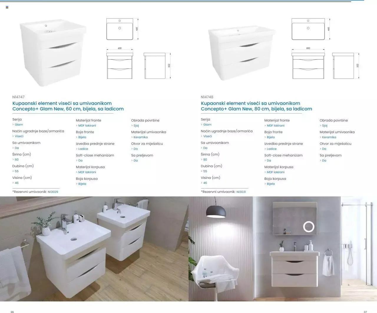Katalog Kupaonski namještaj i ogledala 2023 Fero-term od 13. ožujka do 31. prosinca 2023. - Pregled Stranica 19