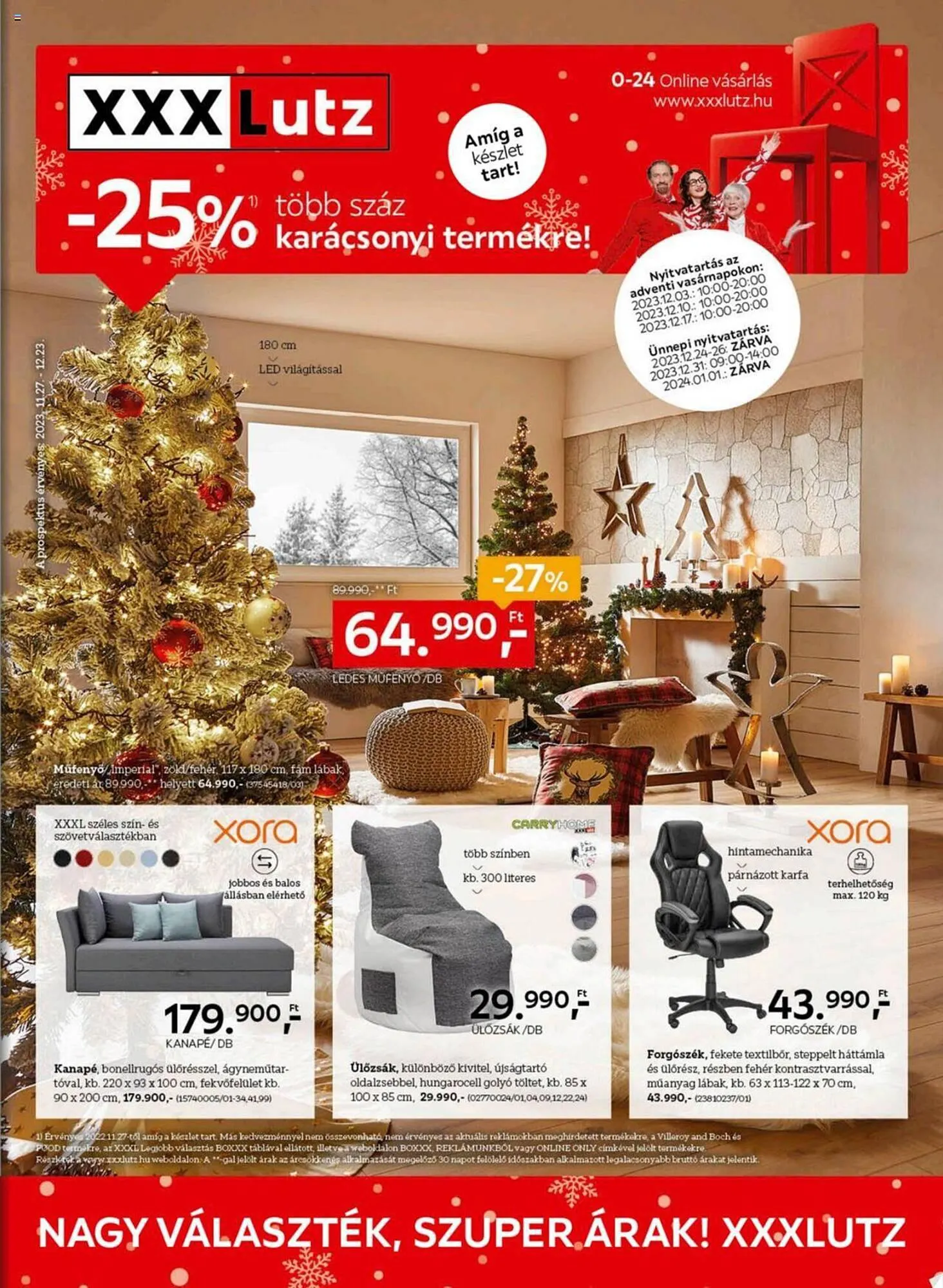 Katalógus XXXLutz akciós újság november 27.-tól december 23.-ig 2023. - Oldal 1