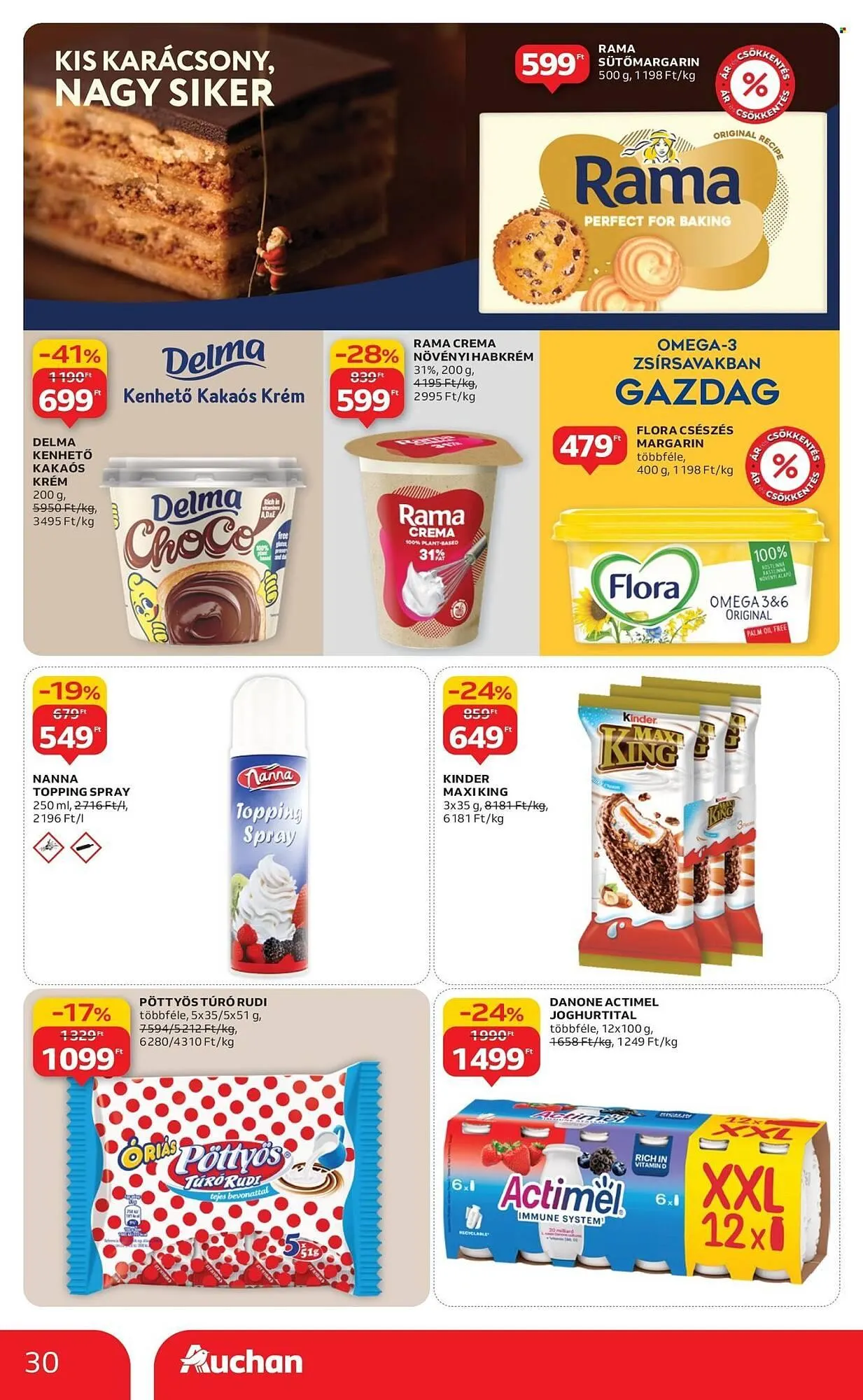 Katalógus Auchan akciós újság december 4.-tól december 10.-ig 2025. - Oldal 30