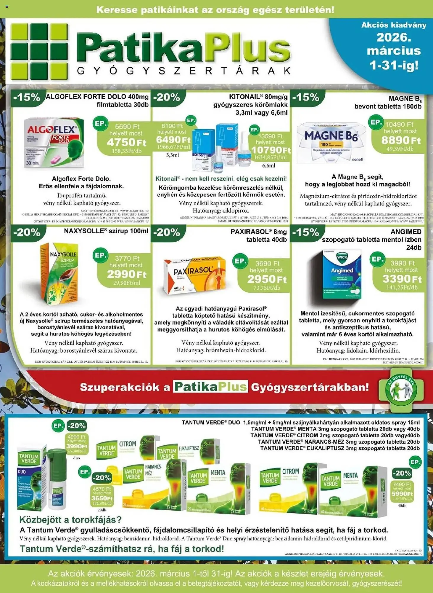 Katalógus PatikaPlus akciós újság március 1.-tól március 31.-ig 2026. - Oldal 1