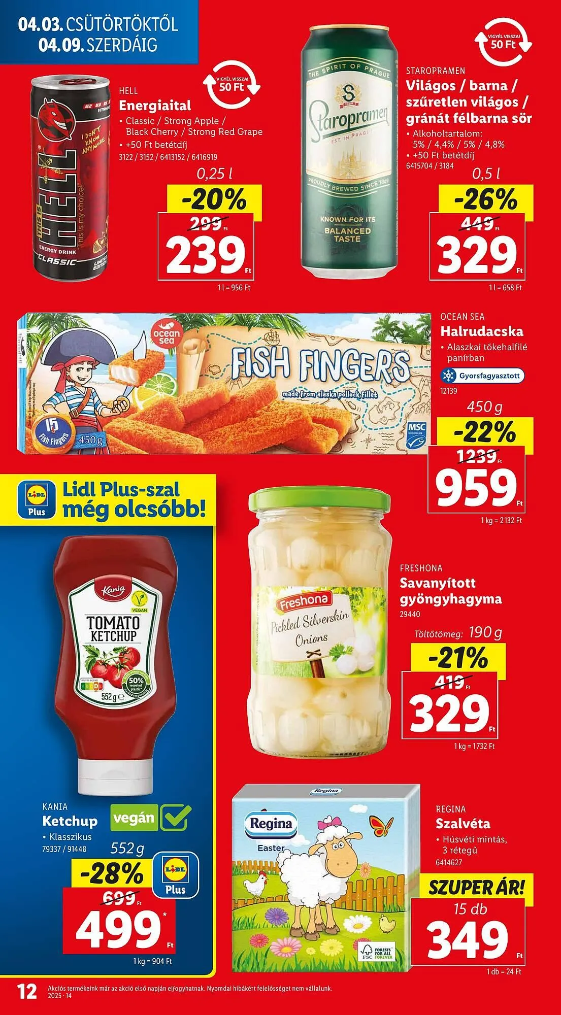 Katalógus Lidl akciós újság április 3.-tól április 9.-ig 2025. - Oldal 12