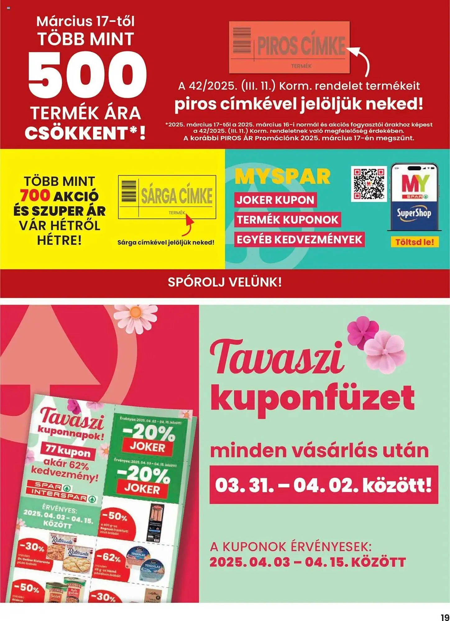 Katalógus Spar akciós újság március 27.-tól április 2.-ig 2025. - Oldal 19