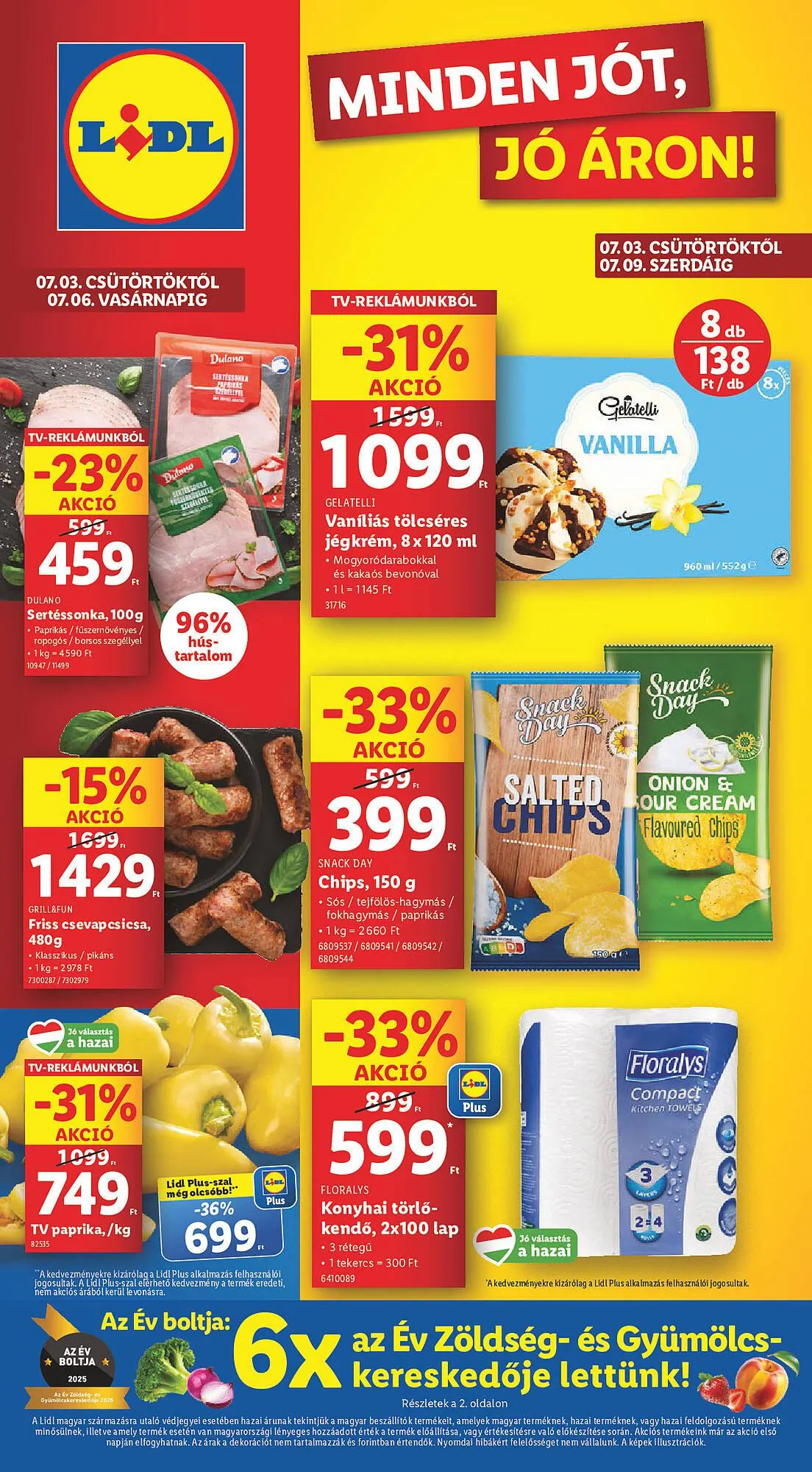 Katalógus Lidl akciós újság július 3.-tól július 9.-ig 2025. - Oldal 1