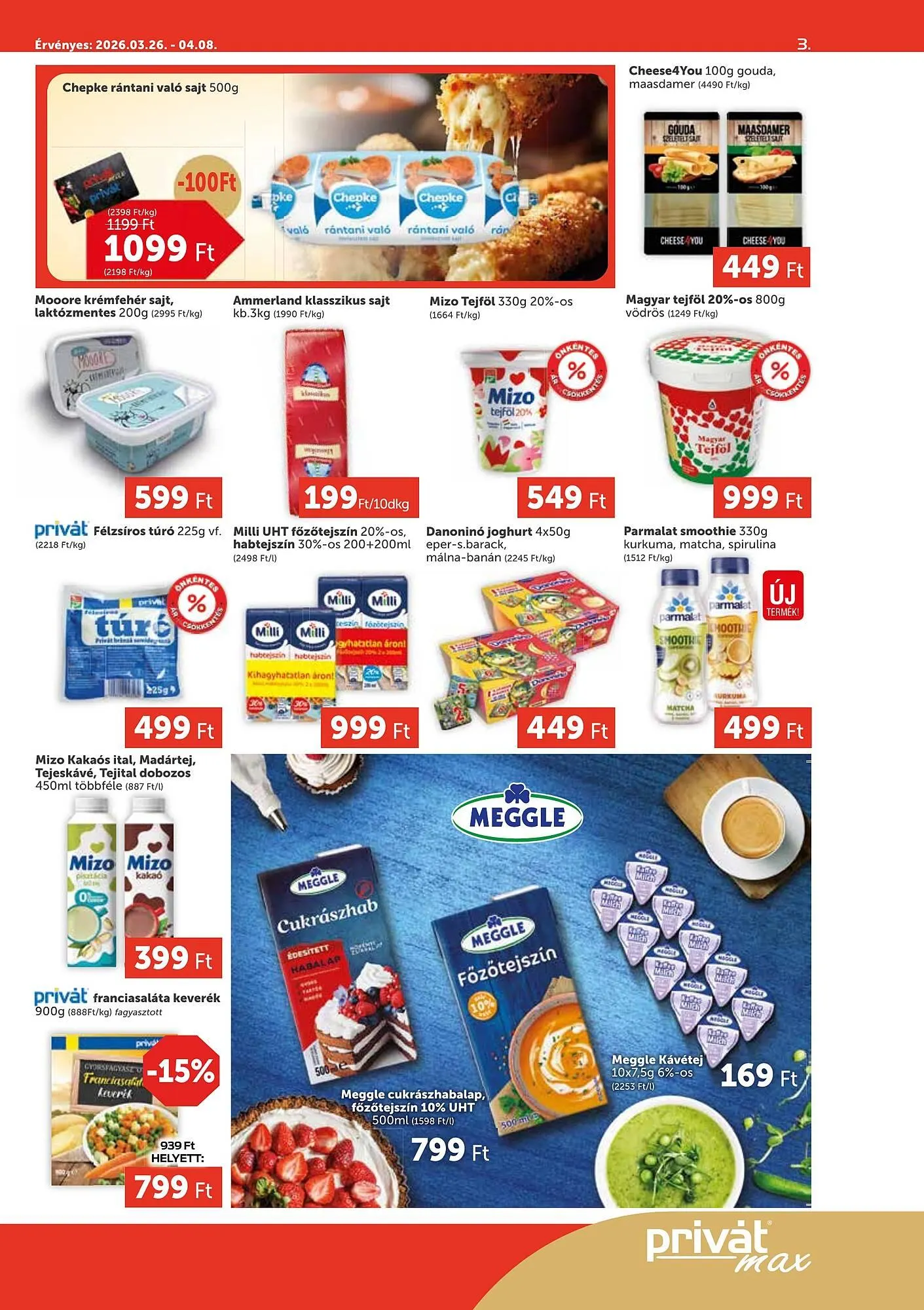 Katalógus PRIVÁT akciós újság március 26.-tól április 8.-ig 2026. - Oldal 3