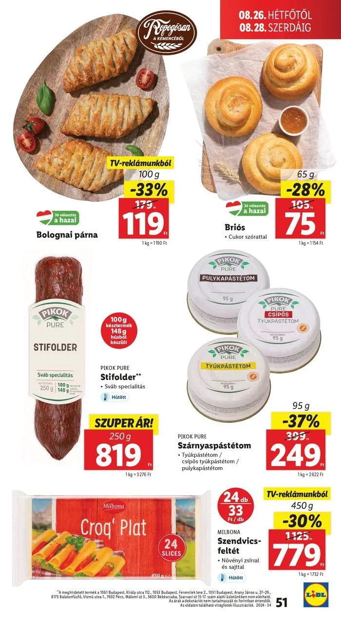 Katalógus Akciós újság – 34. hét augusztus 22.-tól augusztus 28.-ig 2024. - Oldal 51