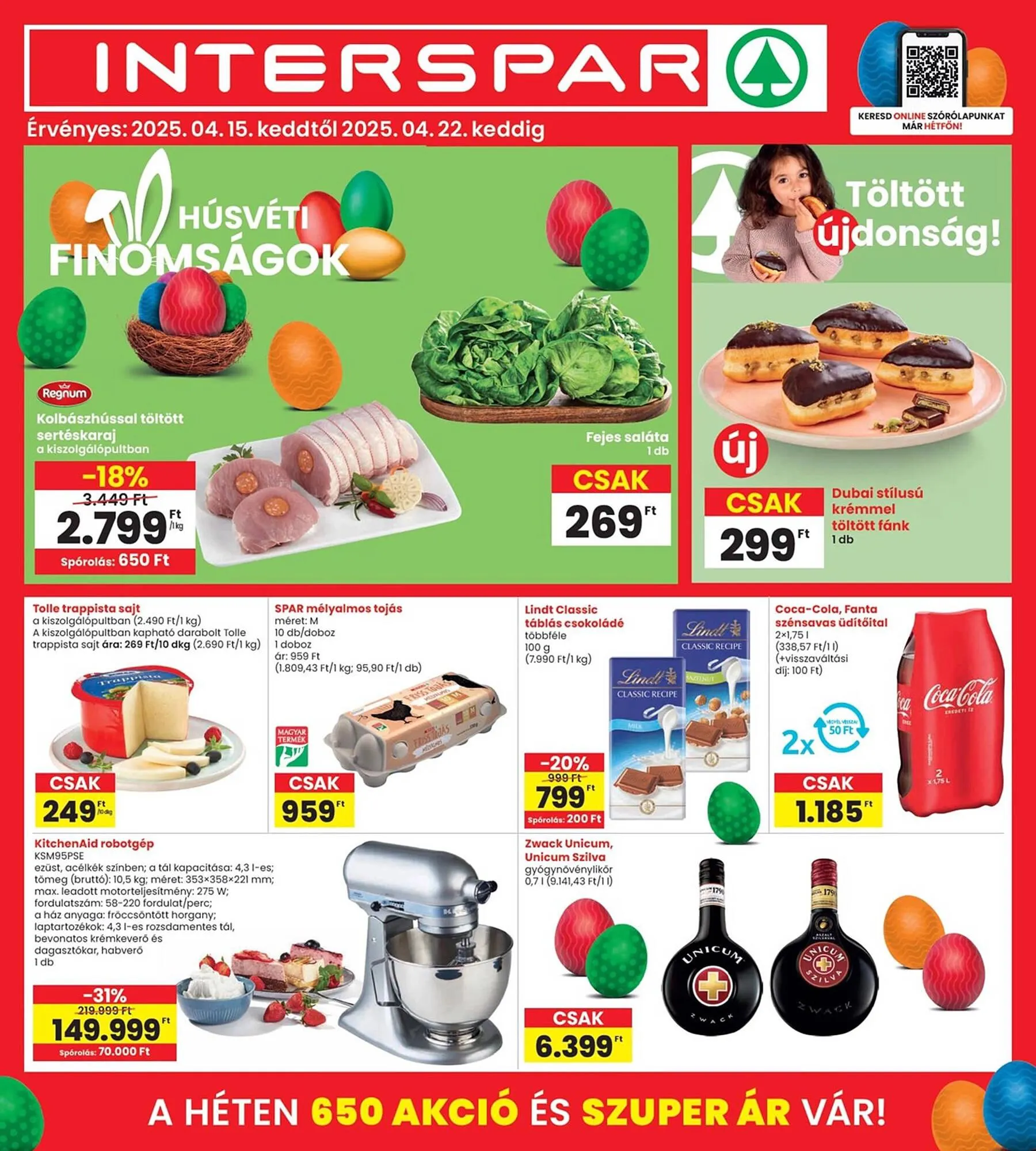 Katalógus Interspar akciós újság április 15.-tól április 22.-ig 2025. - Oldal 1