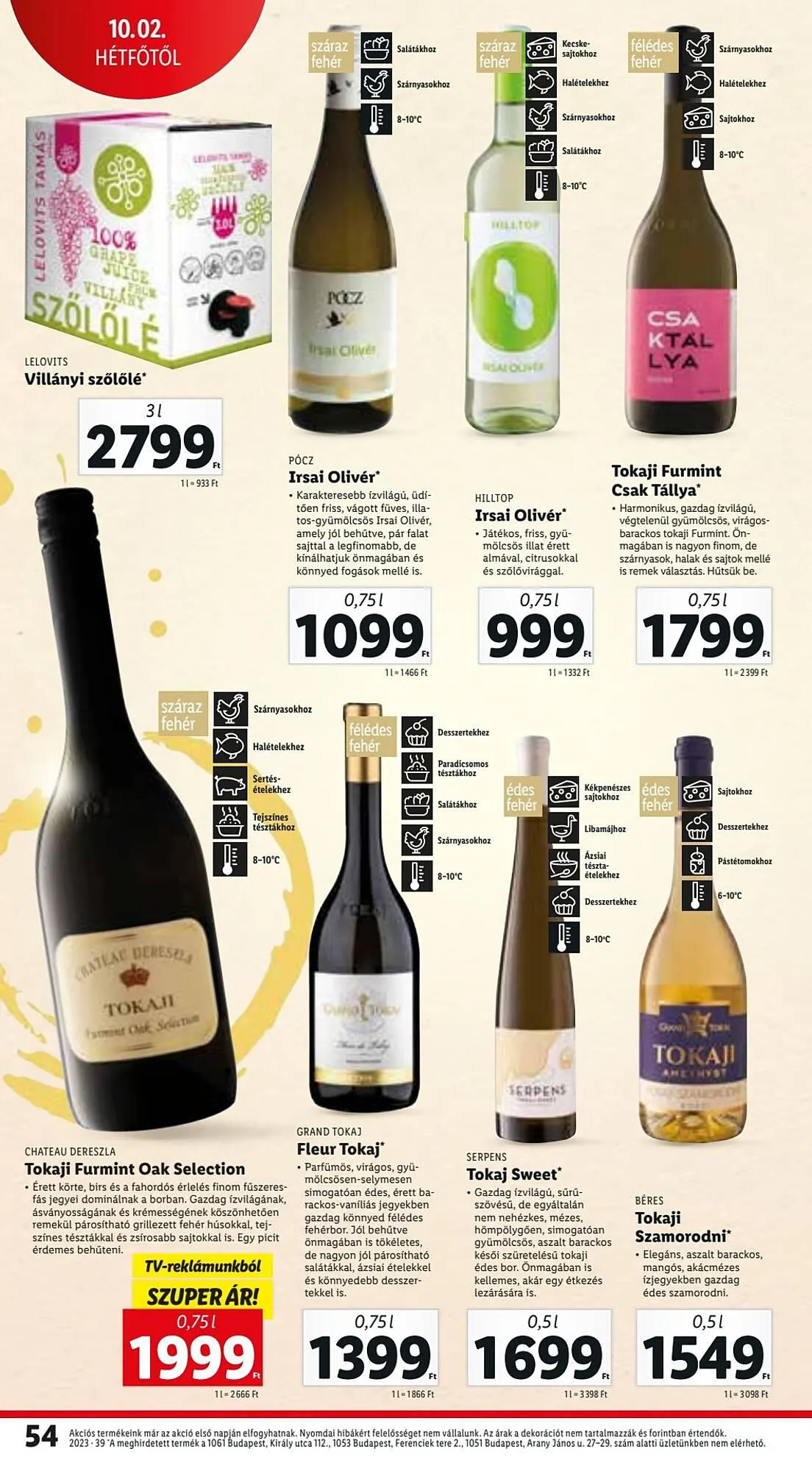 Katalógus Lidl akciós újság szeptember 28.-tól október 4.-ig 2023. - Oldal 54