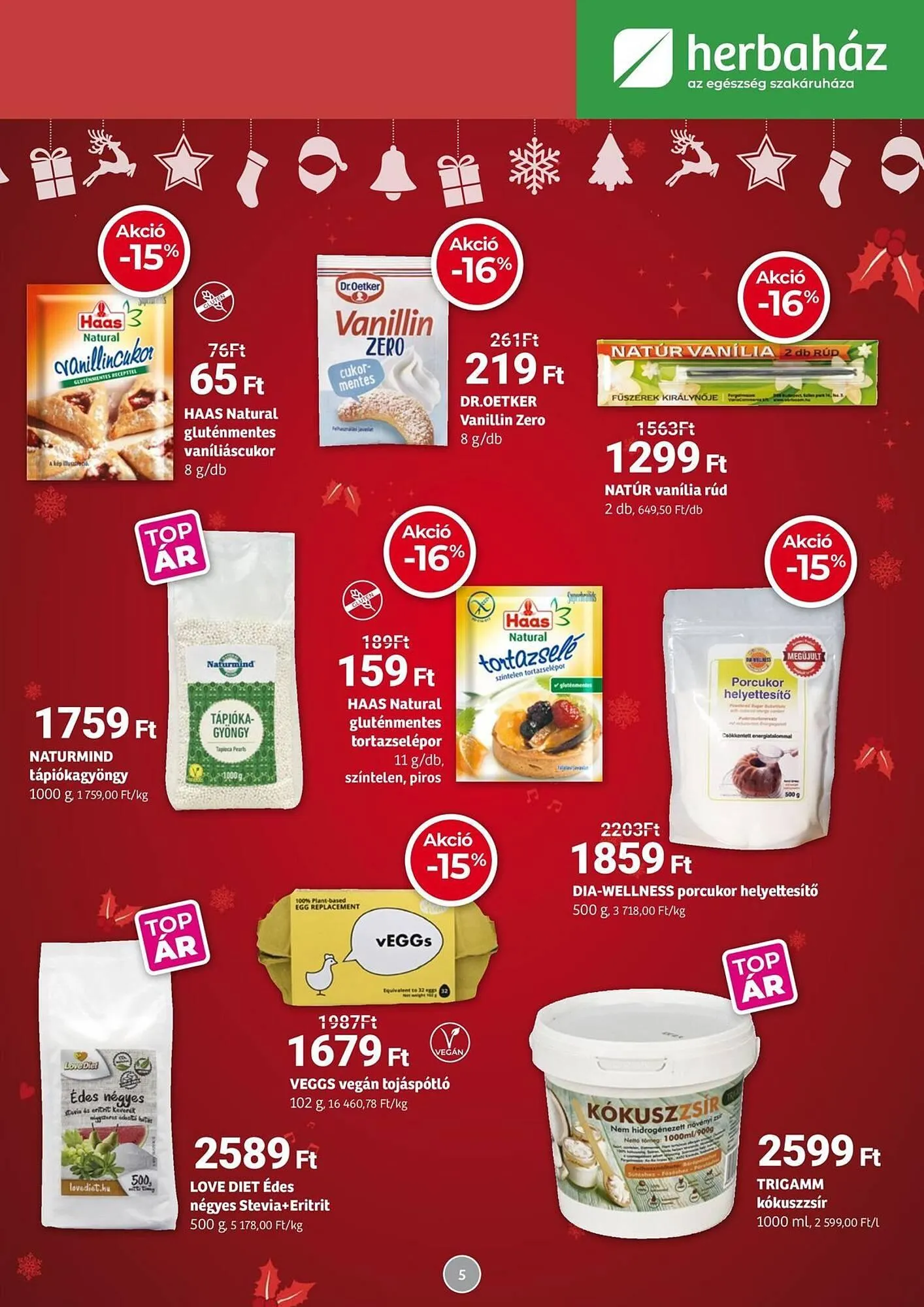 Katalógus Herbaház akciós újság december 1.-tól január 4.-ig 2026. - Oldal 5