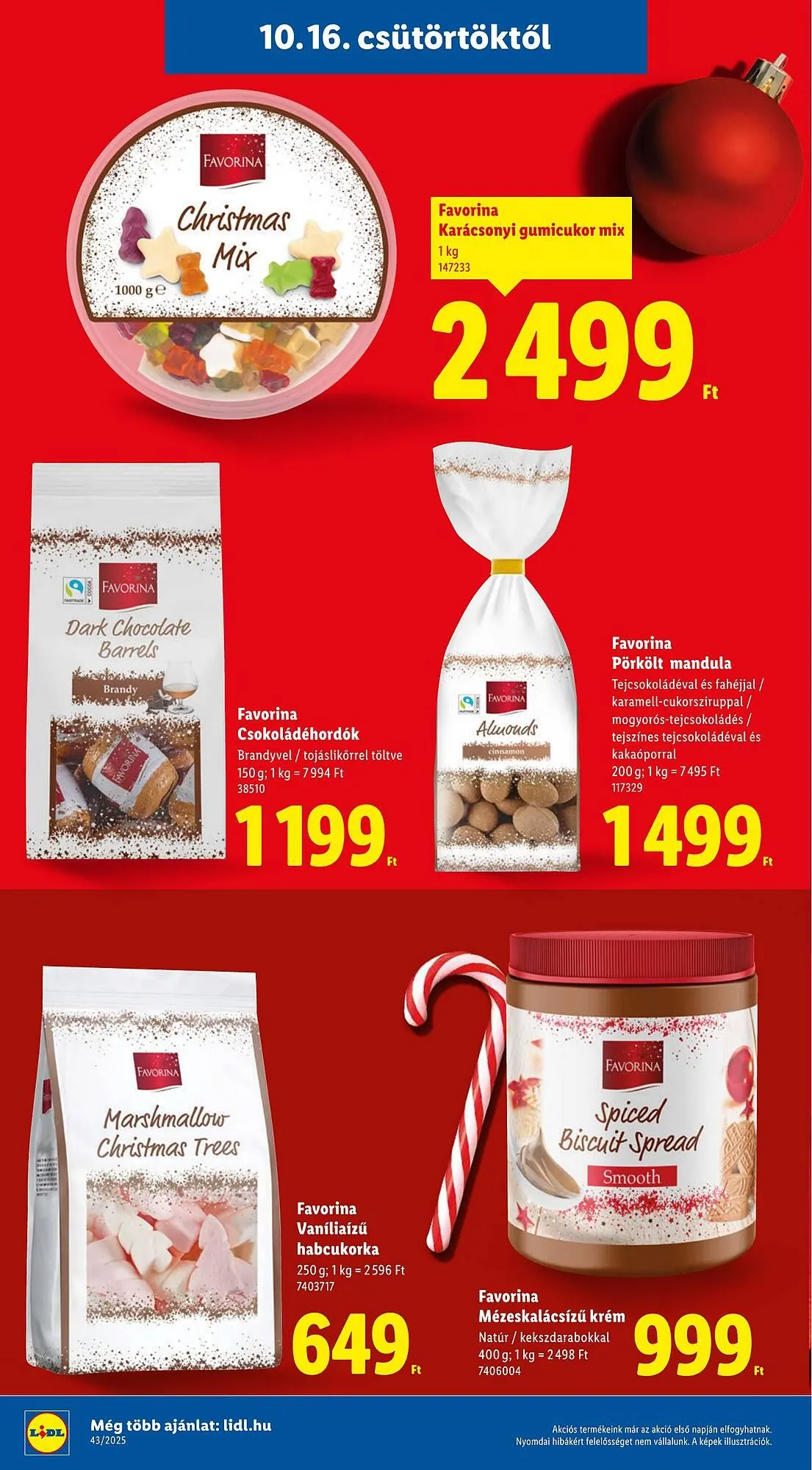 Katalógus Lidl akciós újság október 16.-tól december 24.-ig 2025. - Oldal 10