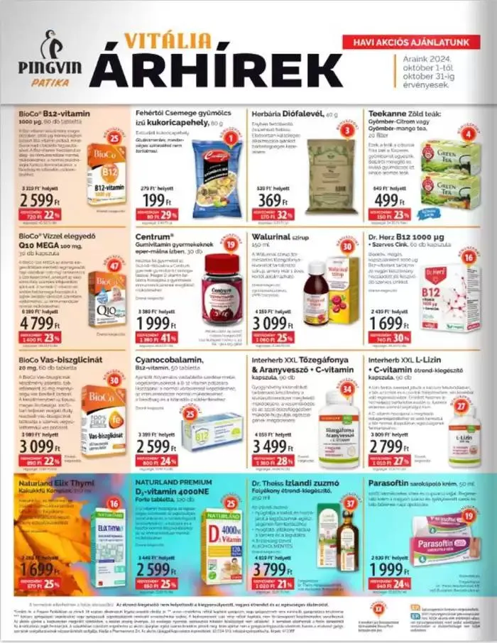 Katalógus Pingvin Vitália Árhírek 2024.10.01-10.31 október 1.-tól október 31.-ig 2024. - Oldal 2