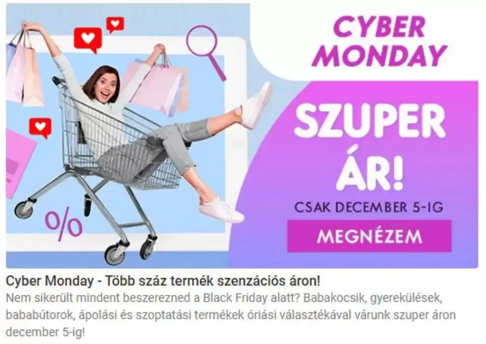 Cyber Monday - Több száz termék szenzációs áron! - 1