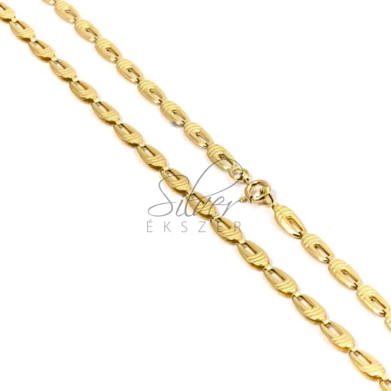 Sárga arany fűzött nyaklánc