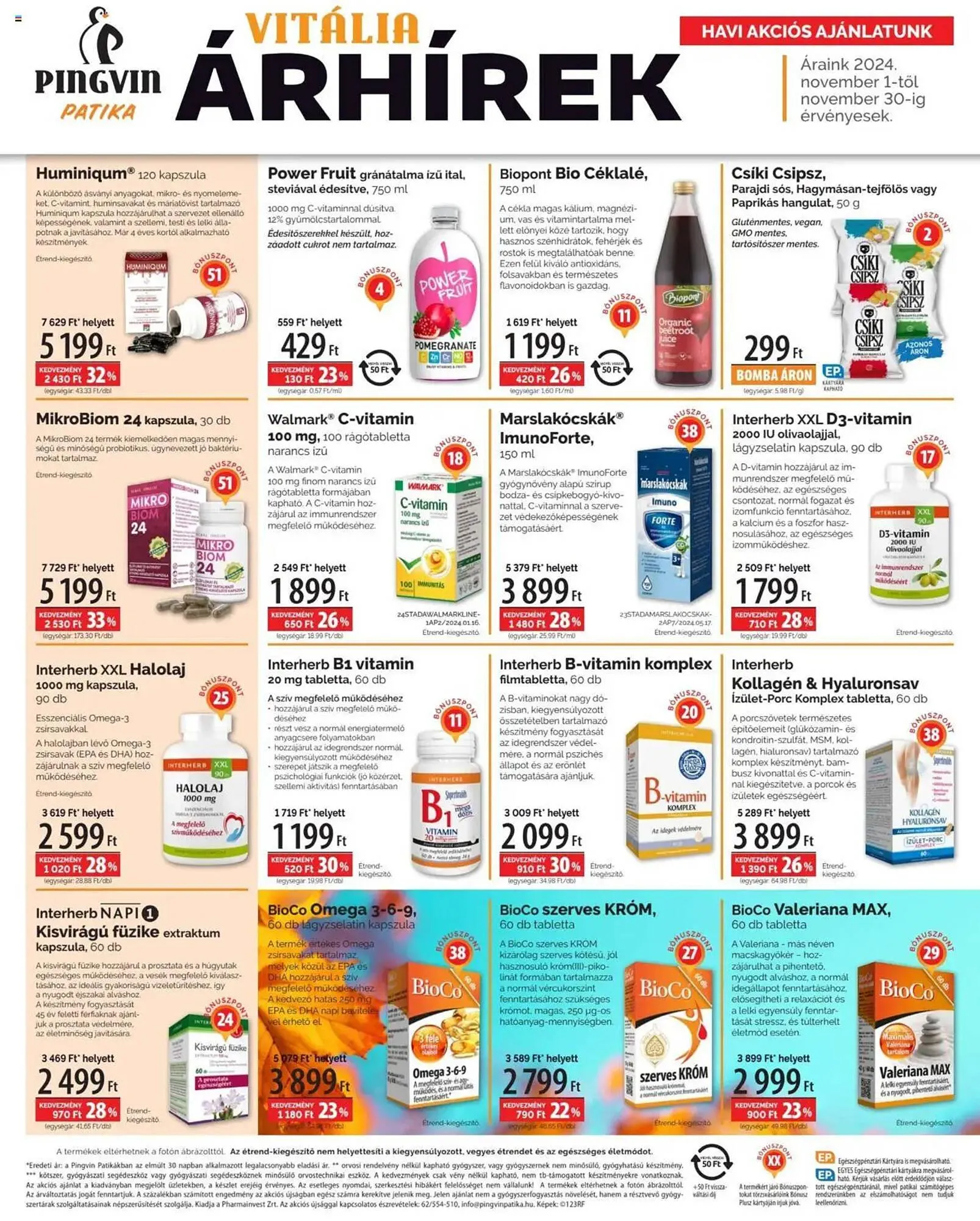 Katalógus Pingvin Patika akciós újság november 1.-tól november 30.-ig 2024. - Oldal 2