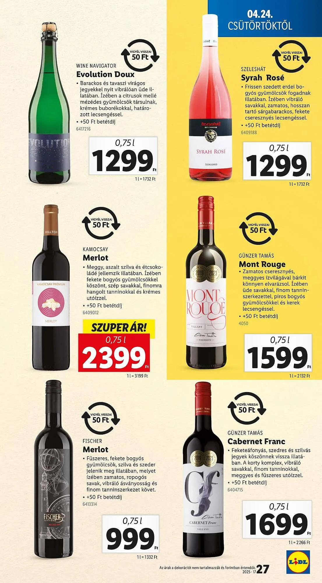 Katalógus Lidl akciós újság április 24.-tól április 29.-ig 2025. - Oldal 27