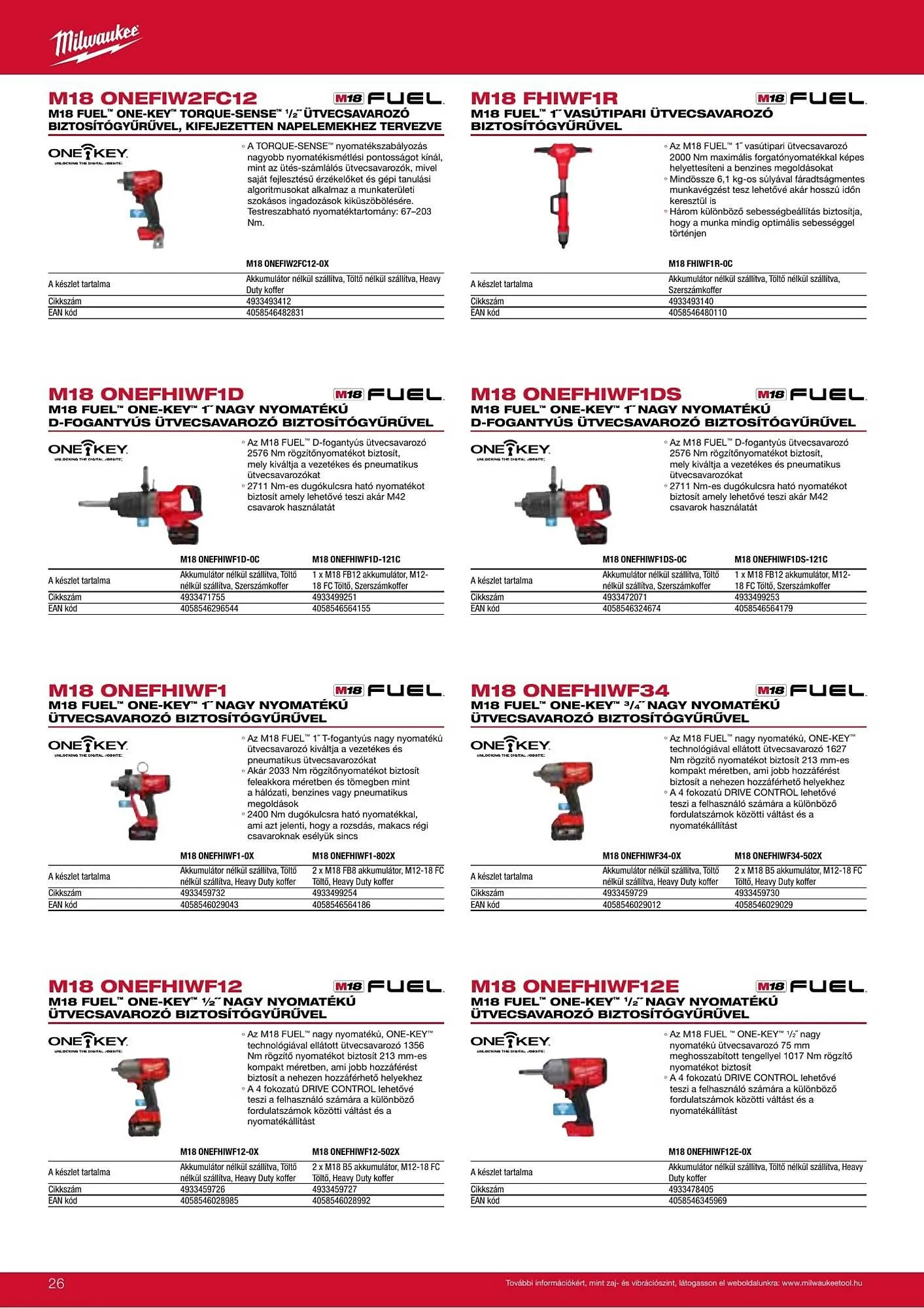 Katalógus Milwaukee akciós újság szeptember 16.-tól december 31.-ig 2026. - Oldal 26