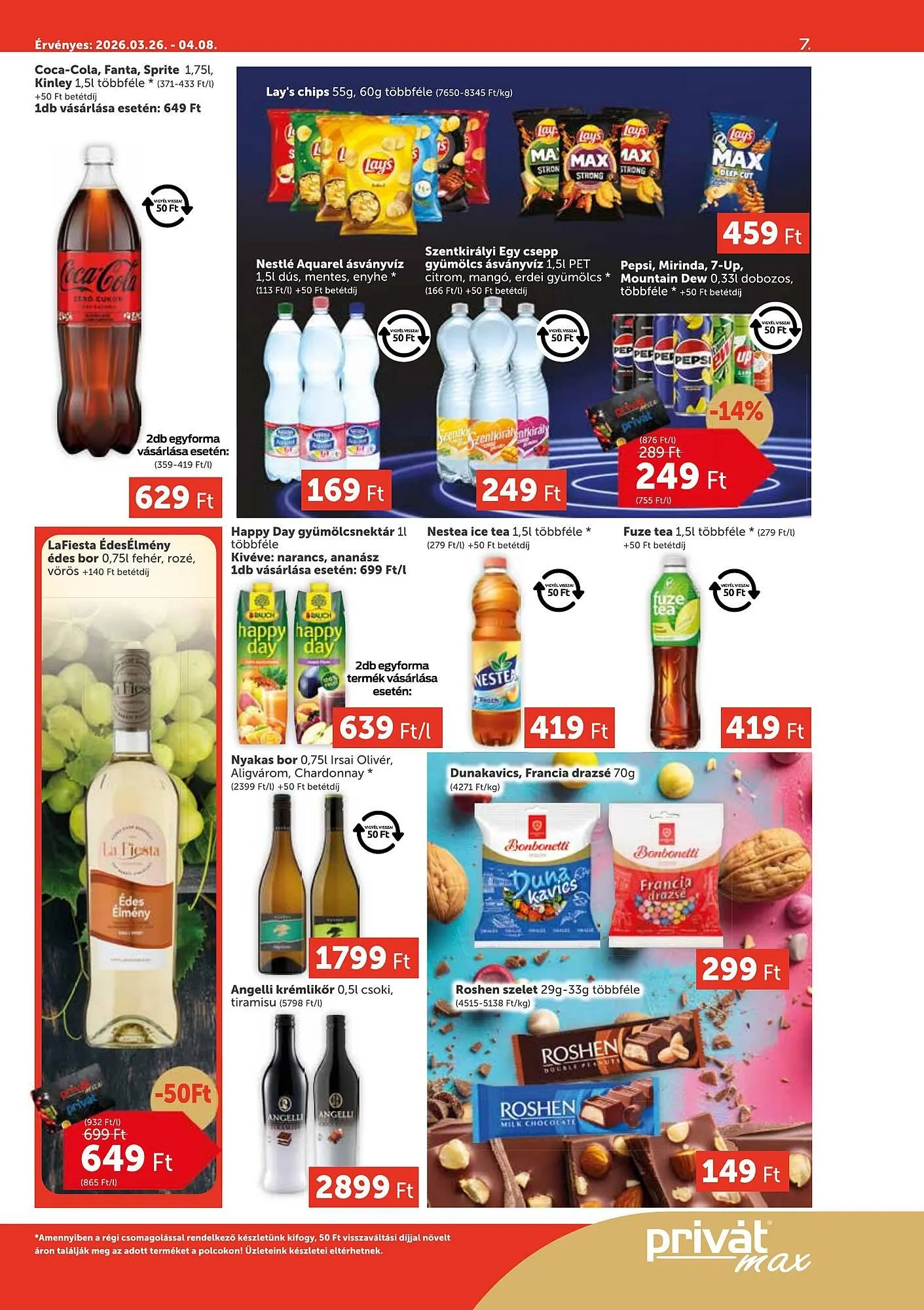 Katalógus PRIVÁT akciós újság március 26.-tól április 8.-ig 2026. - Oldal 7