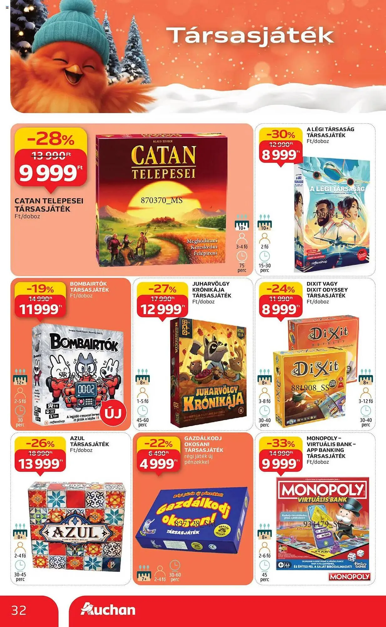 Katalógus Auchan akciós újság október 24.-tól november 26.-ig 2025. - Oldal 32