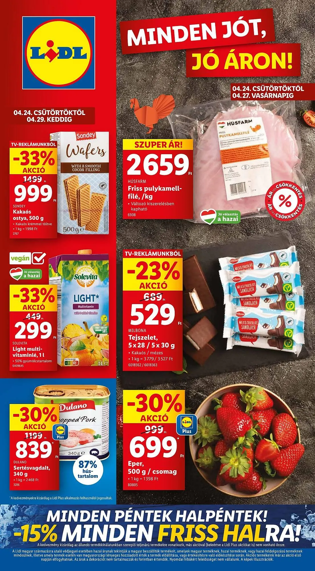 Katalógus Lidl akciós újság április 24.-tól április 29.-ig 2025. - Oldal 1